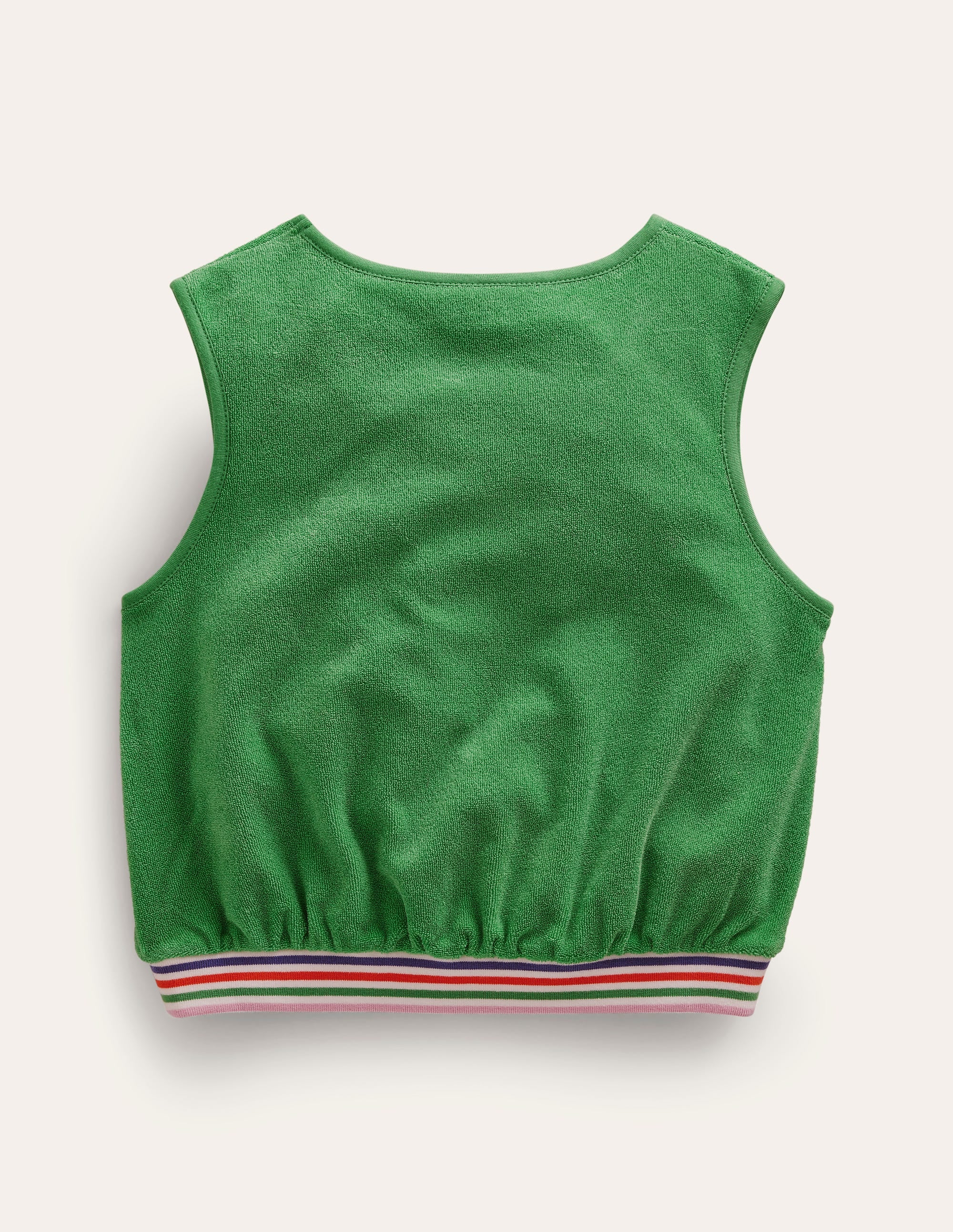 Toweling Tank Top-Aloe Green - Image 2