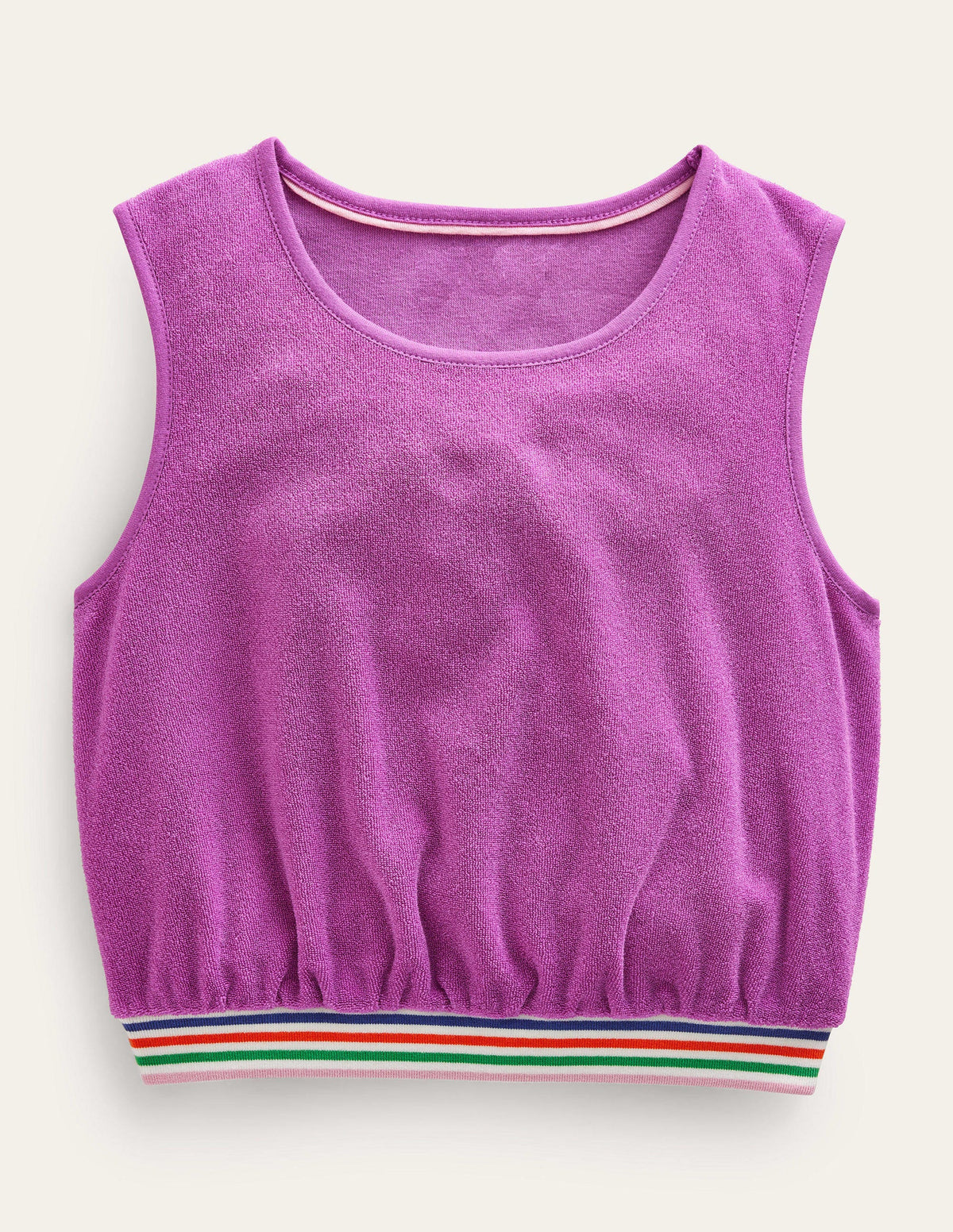 Toweling Tank Top-Radiant Orchid Purple-1
