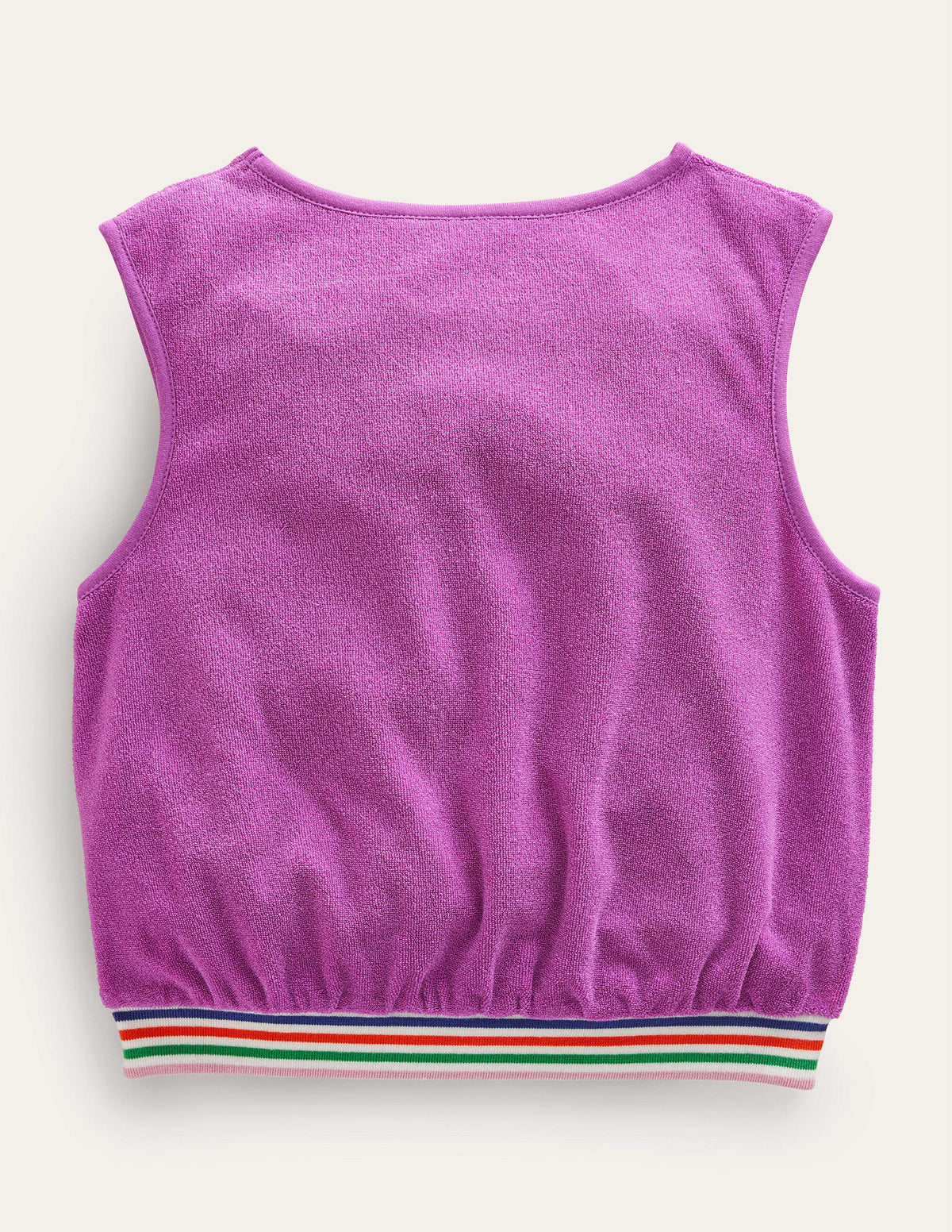 Toweling Tank Top-Radiant Orchid Purple - Image 2