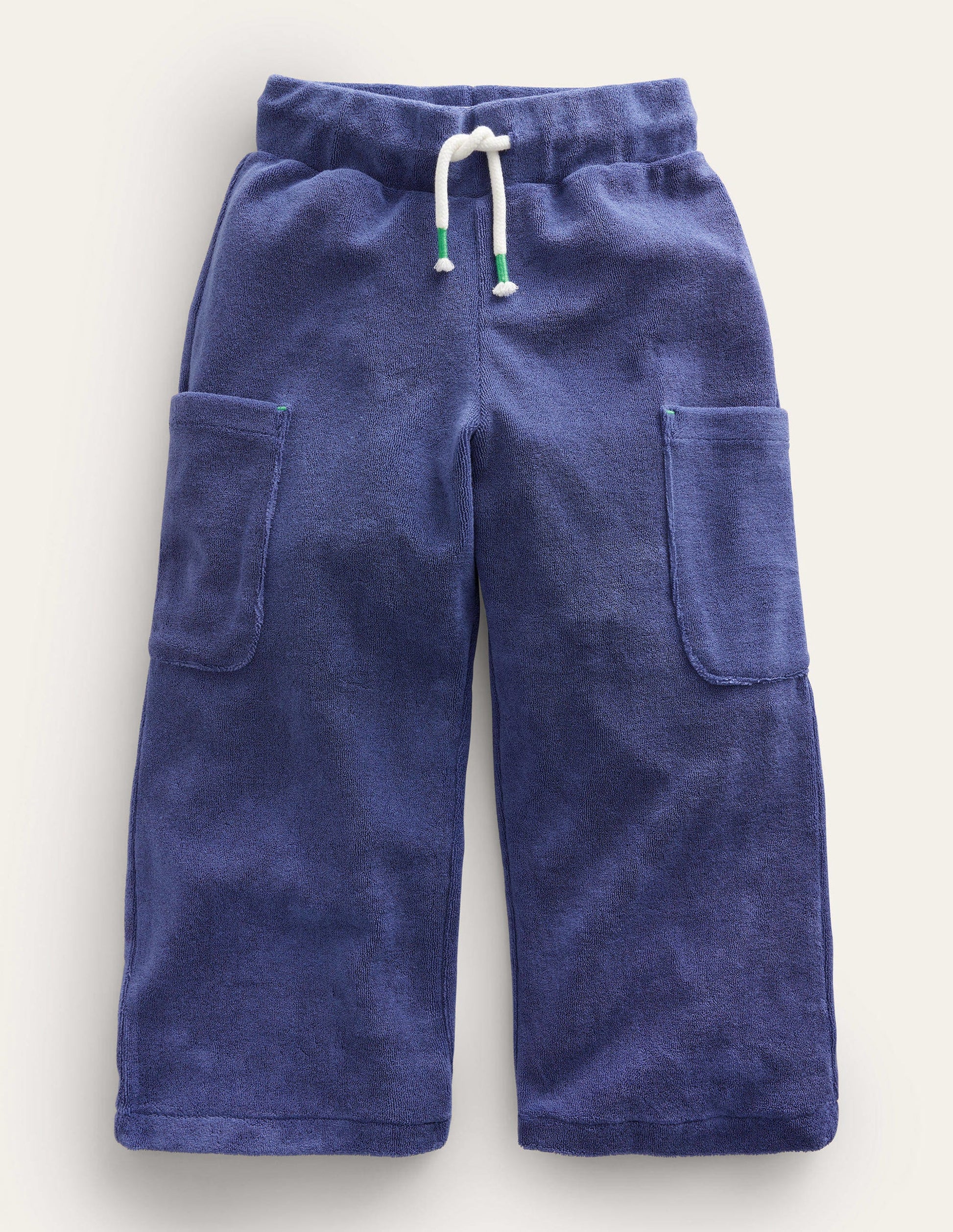 Towelling Cargo Pants-Starboard Blue-1
