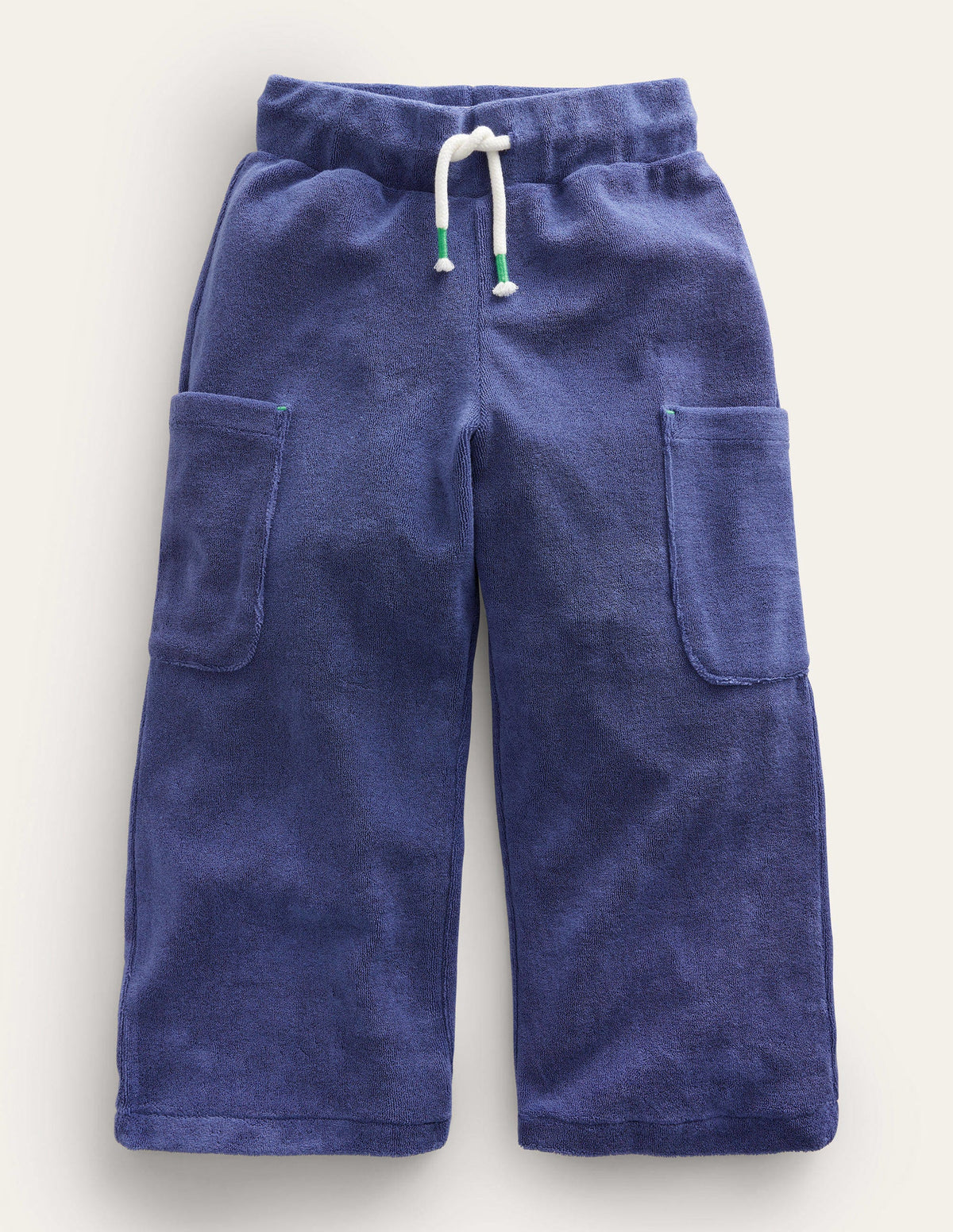 Towelling Cargo Pants-Starboard Blue - Image 1