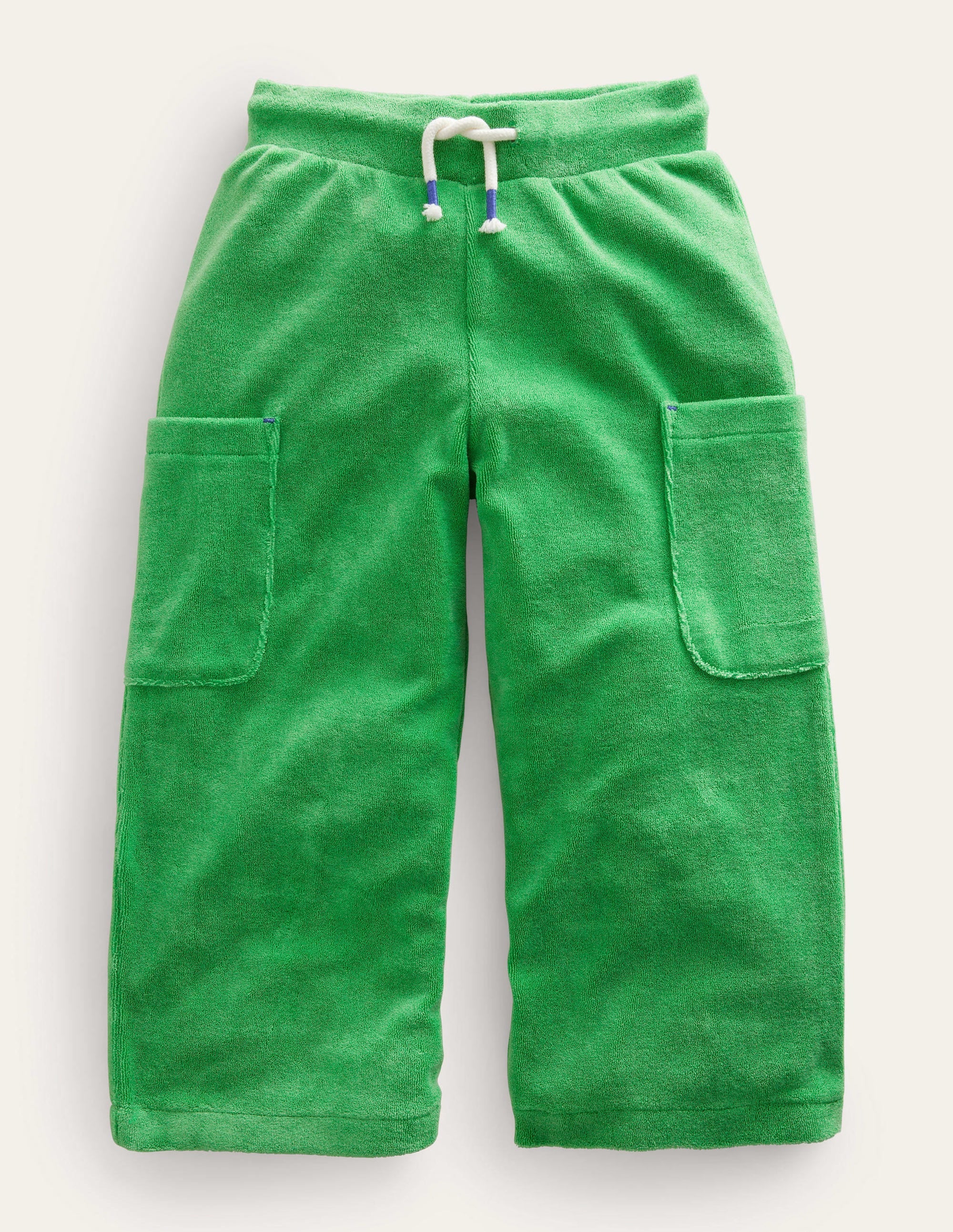 Towelling Cargo Pants-Aloe Green - Image 1