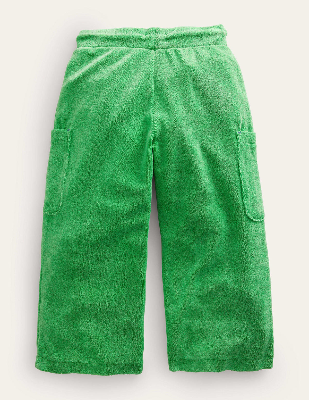 Towelling Cargo Pants-Aloe Green-2