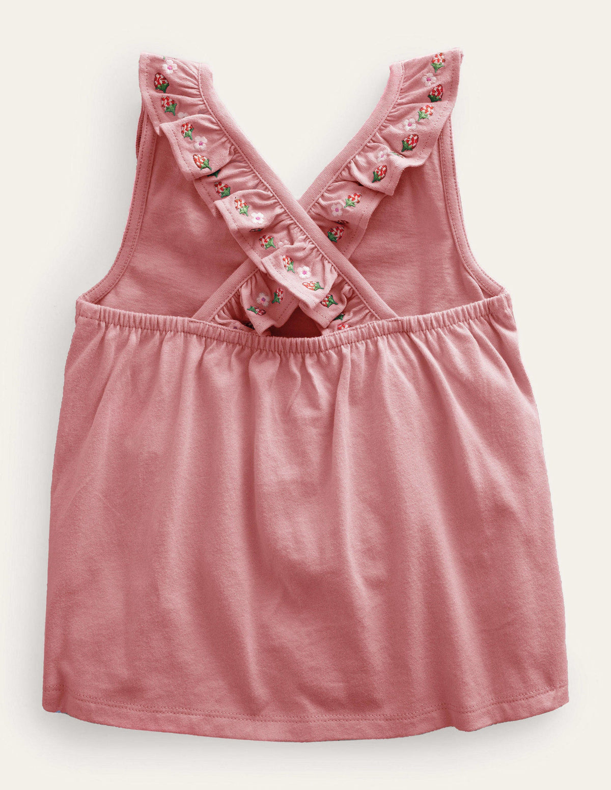 Cross-back Tank-Almond Pink - Image 2