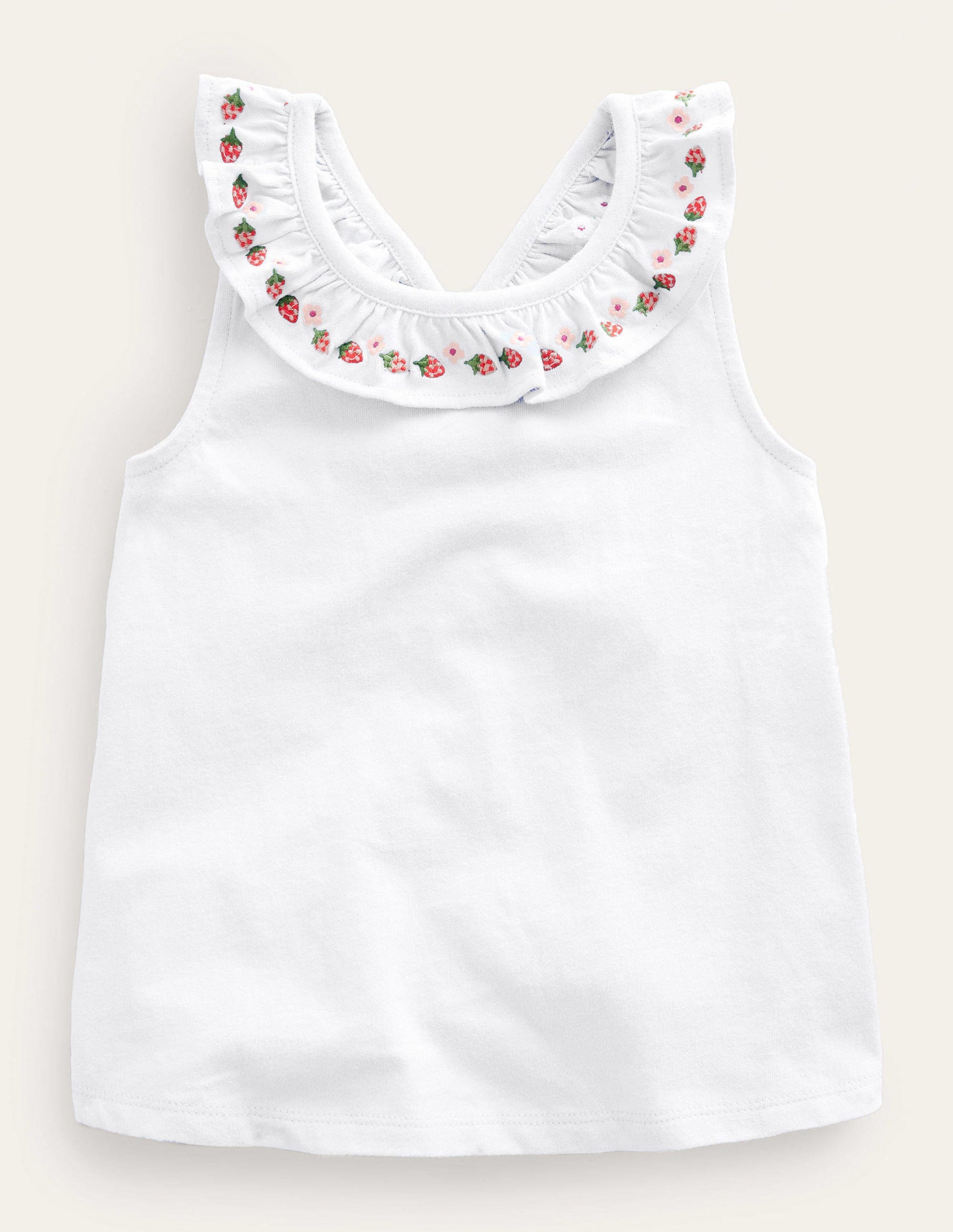 Cross-back Tank-White-1