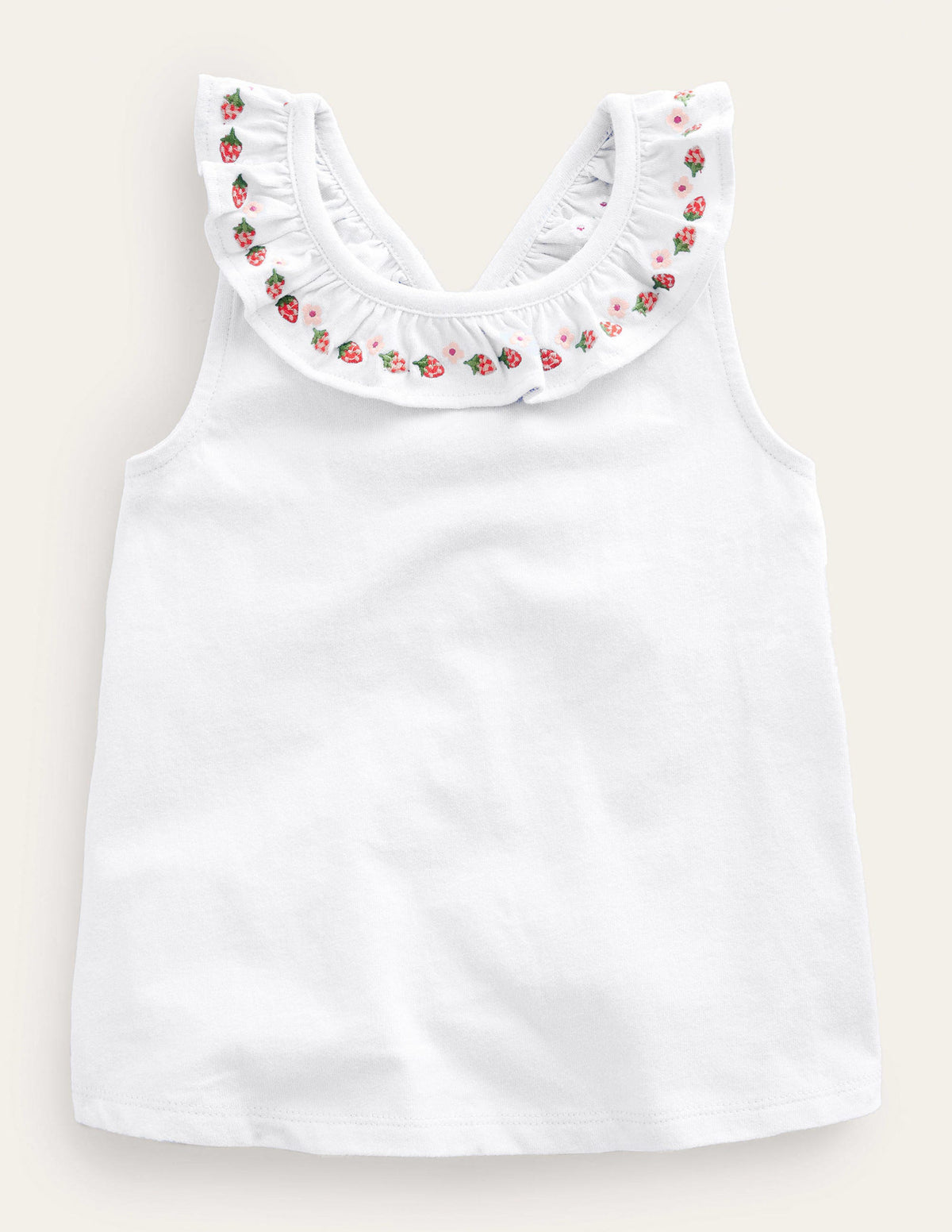 Cross-back Tank-White - Image 1