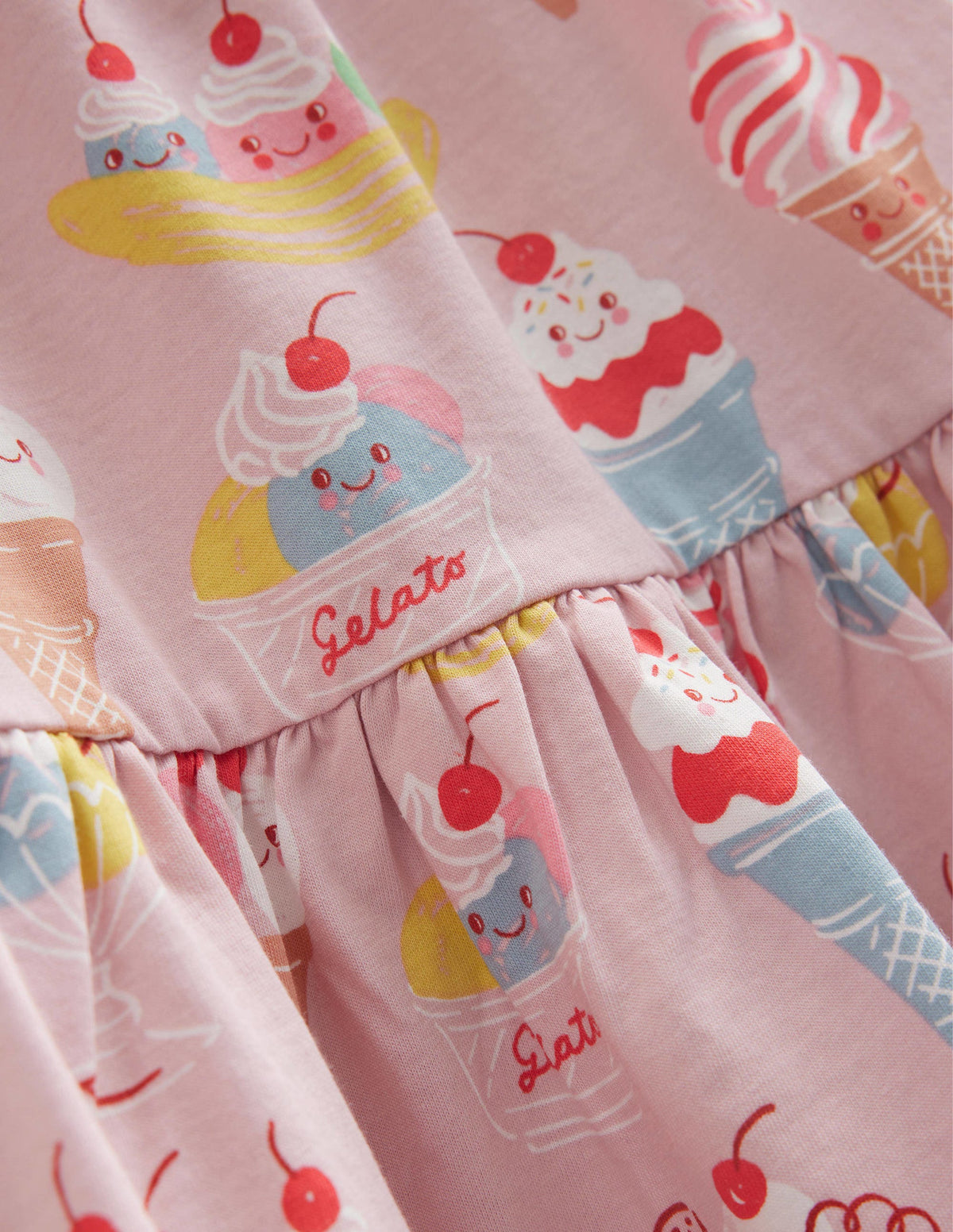 Tiered Jersey Maxi Dress-French Pink Ice Cream - Image 3