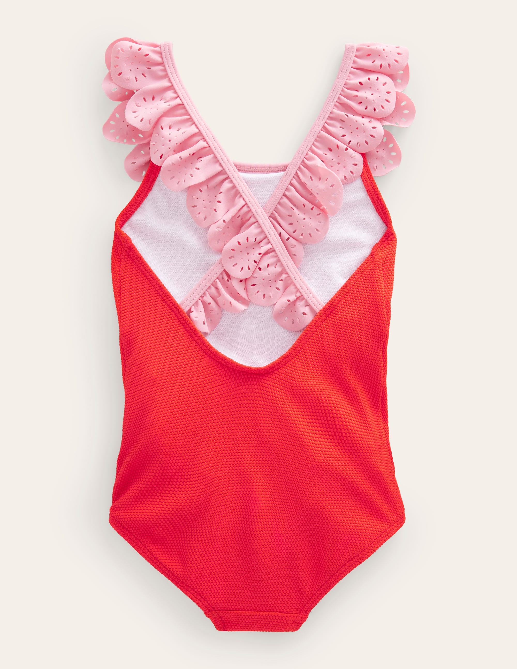 Broderie Frill Swimsuit-Fire - Image 2