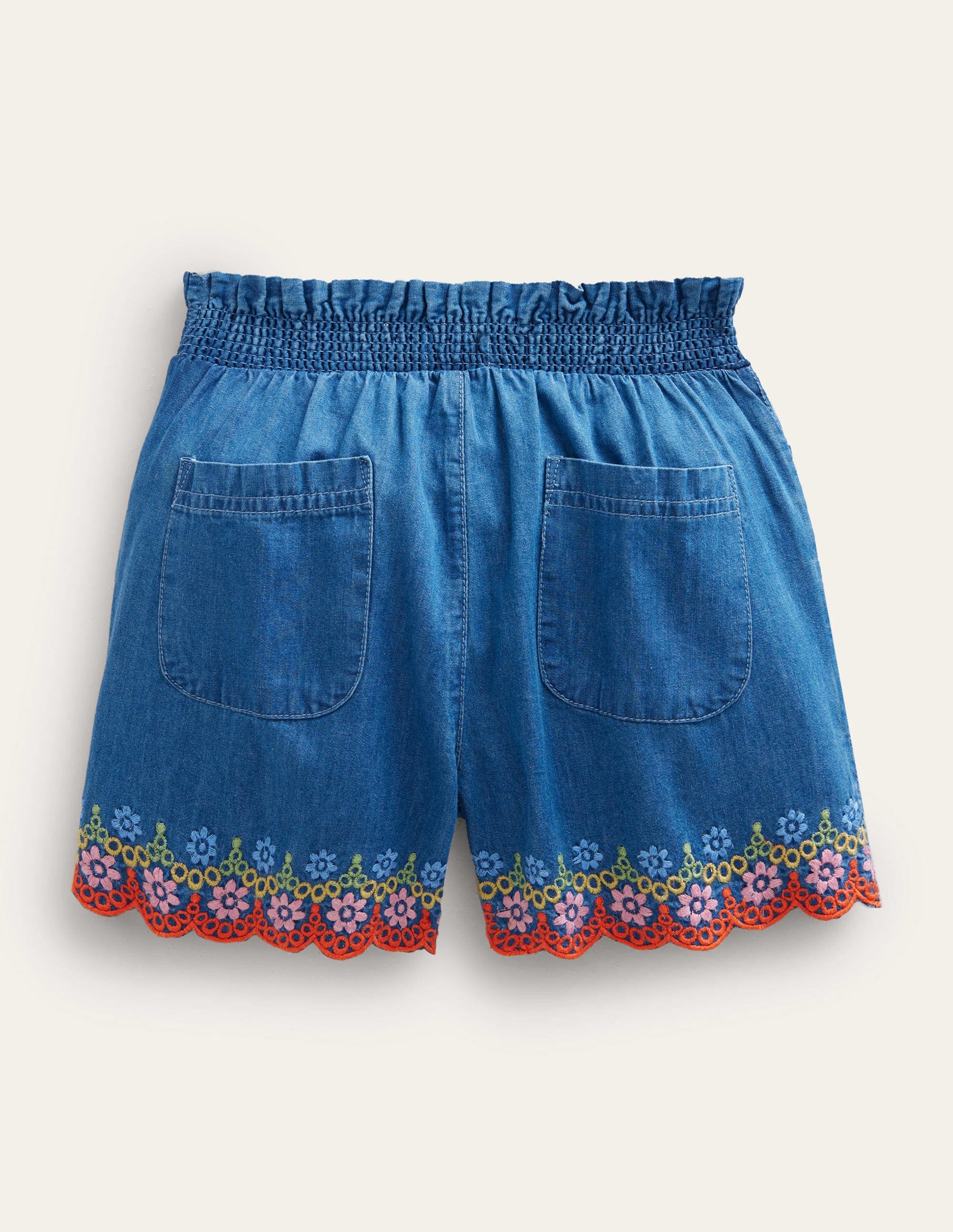 Embroidered Culotte-Embroidered Denim - Image 2