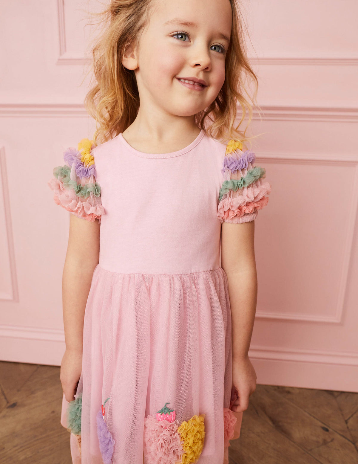 Tulle Dress-French Pink - Image 4