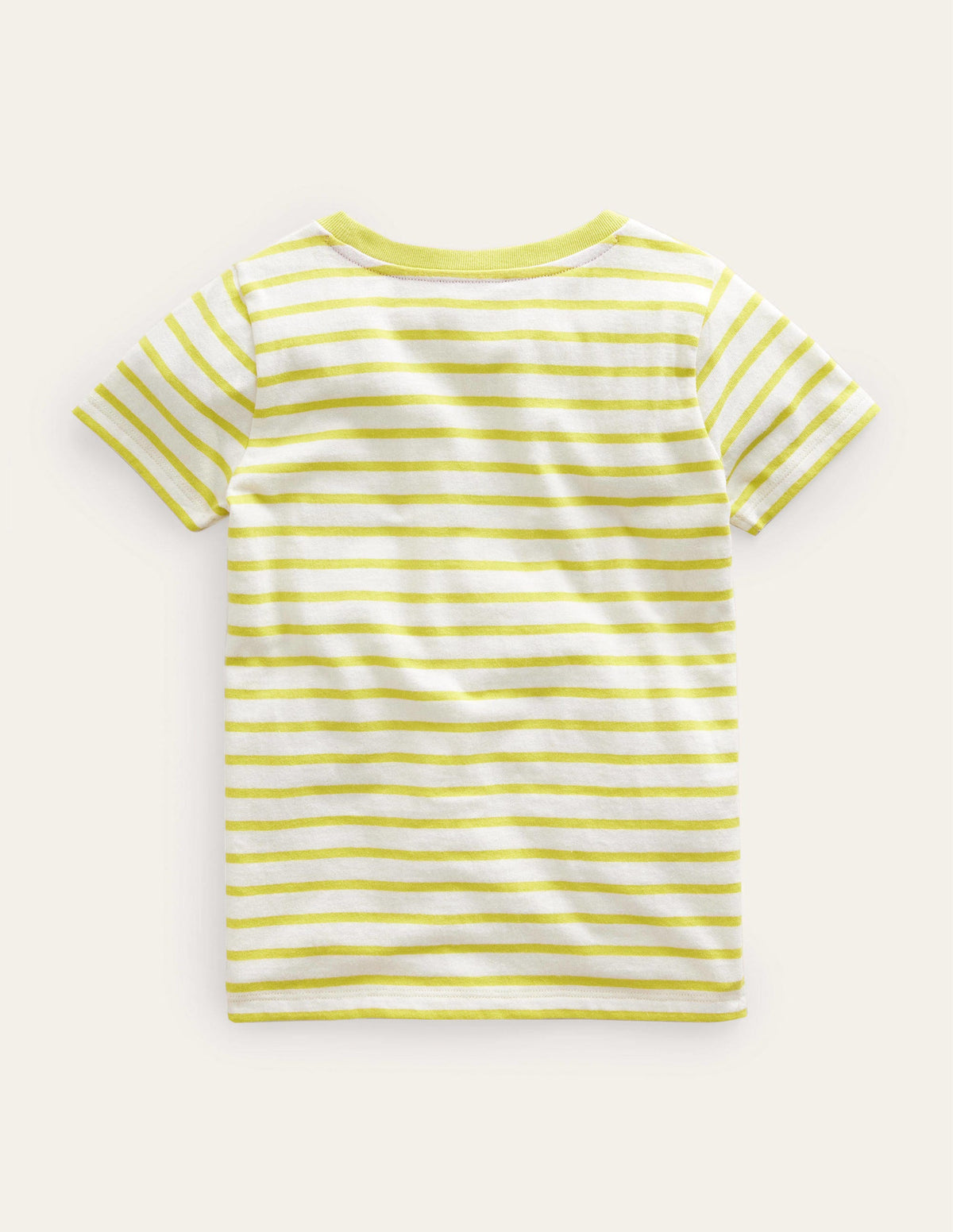 Appliqué Rainbow T-shirt-Gooseberry Yellow/Ivory - Image 2