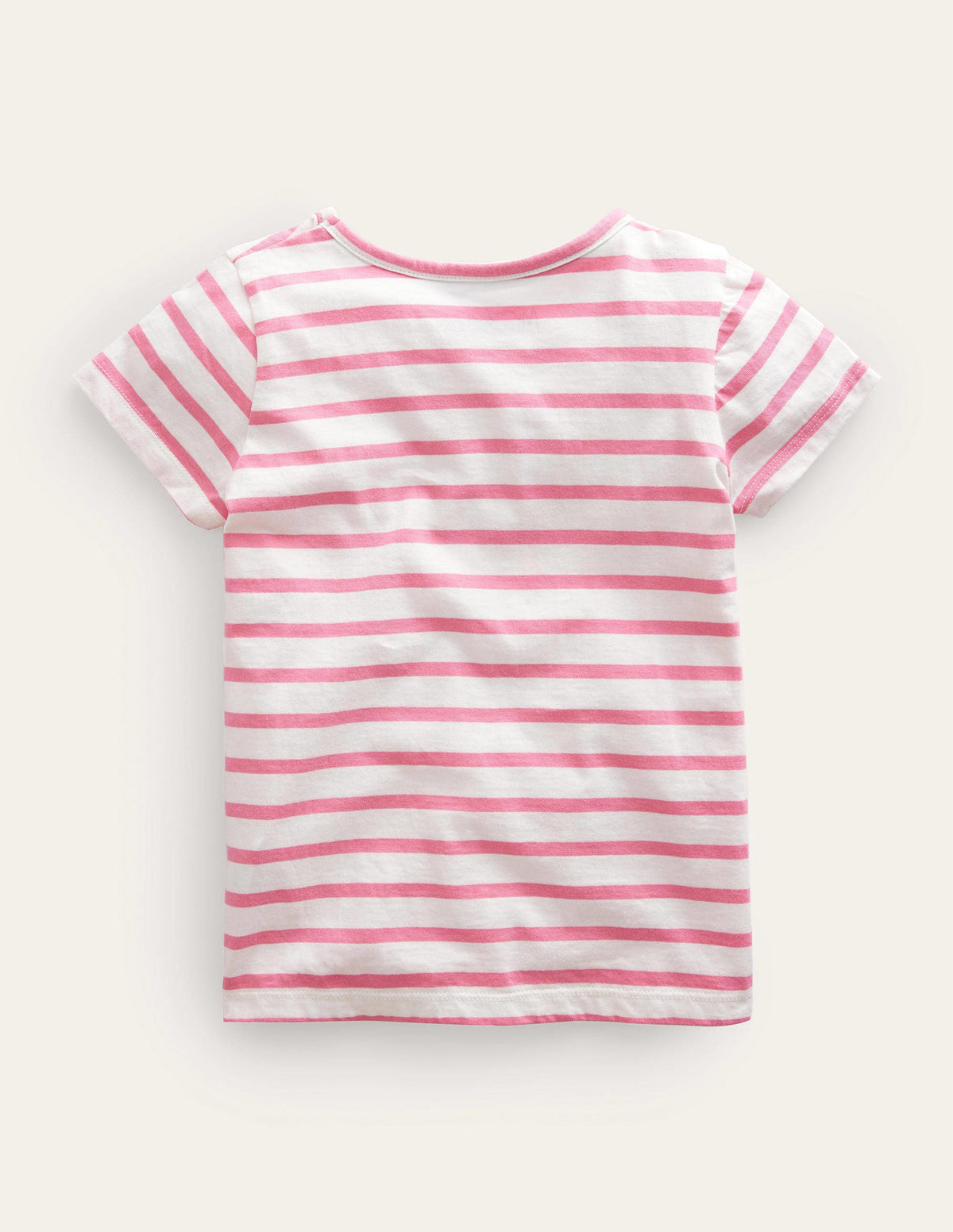 Appliqué T-Shirt-Azalea Pink/Ivory Icecream - Image 2