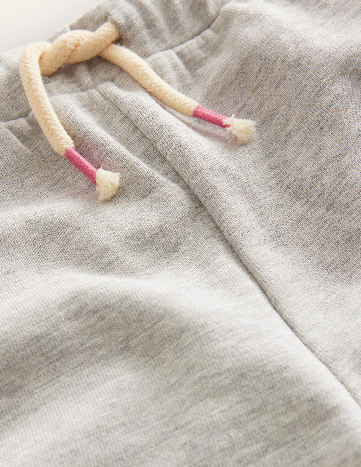 Pom Trim Jersey Shorts-Grey Marl - Image 3
