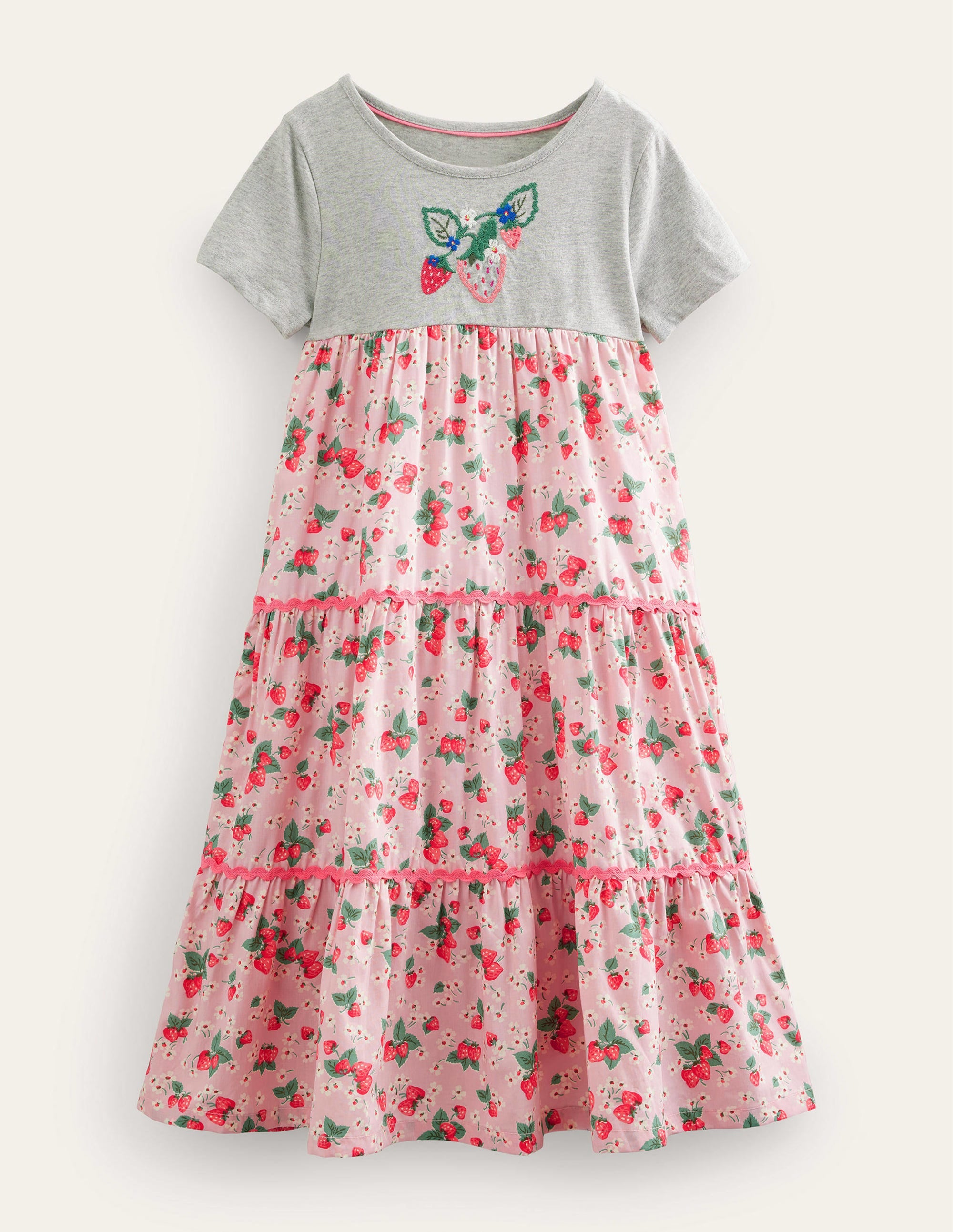 Maxi Logo Dress-French Pink Strawberry - Image 1