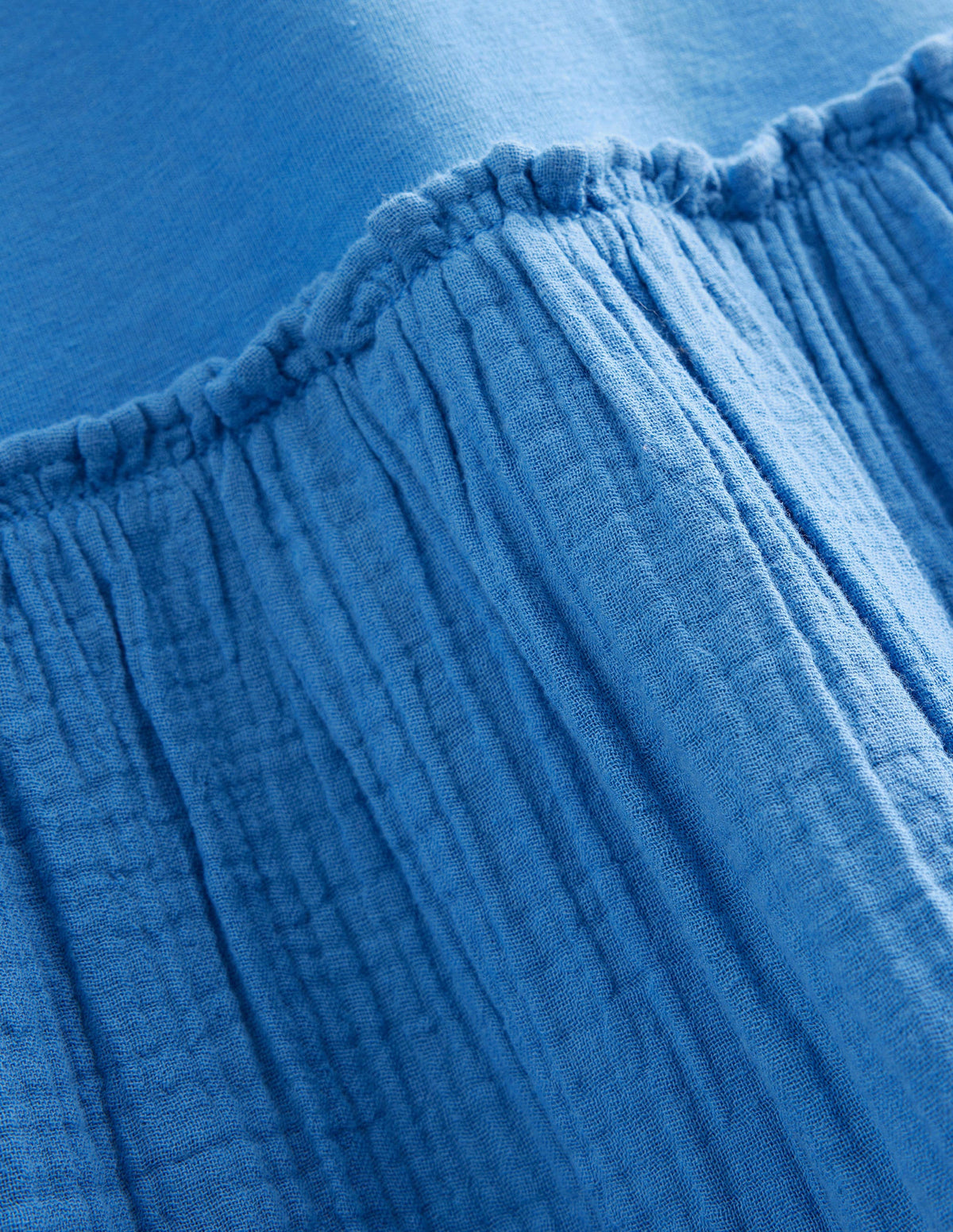 Woven Mix Texture Dress-Elizabethan Blue - Image 3