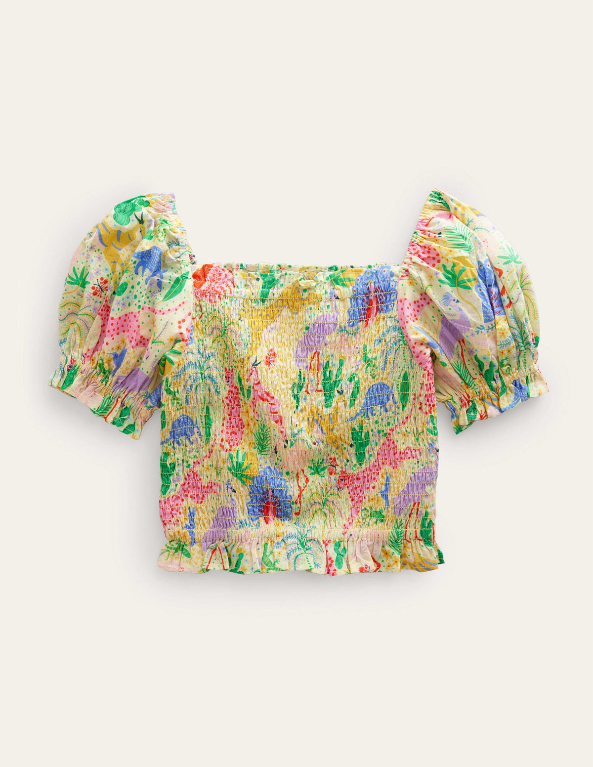 Co-ord Shirred Blouse-Multi Desert - Image 1