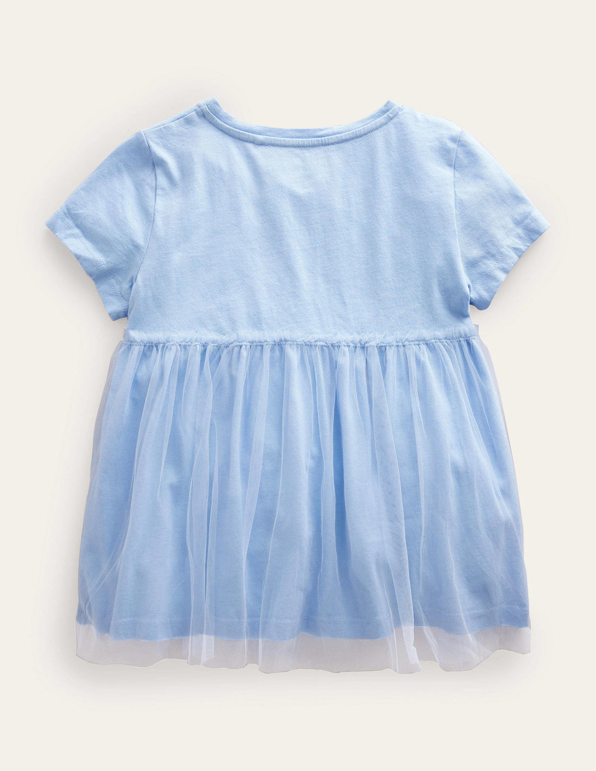 Tulle Flutter Appliqué T-shirt-Brunnera Blue - Image 2
