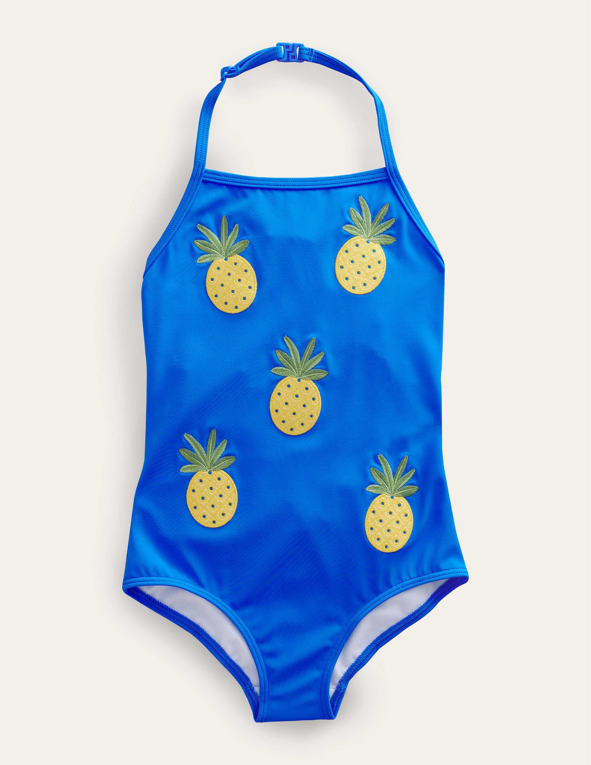 Appliqué Fruit Swimsuit-Cabana Blue - Image 1