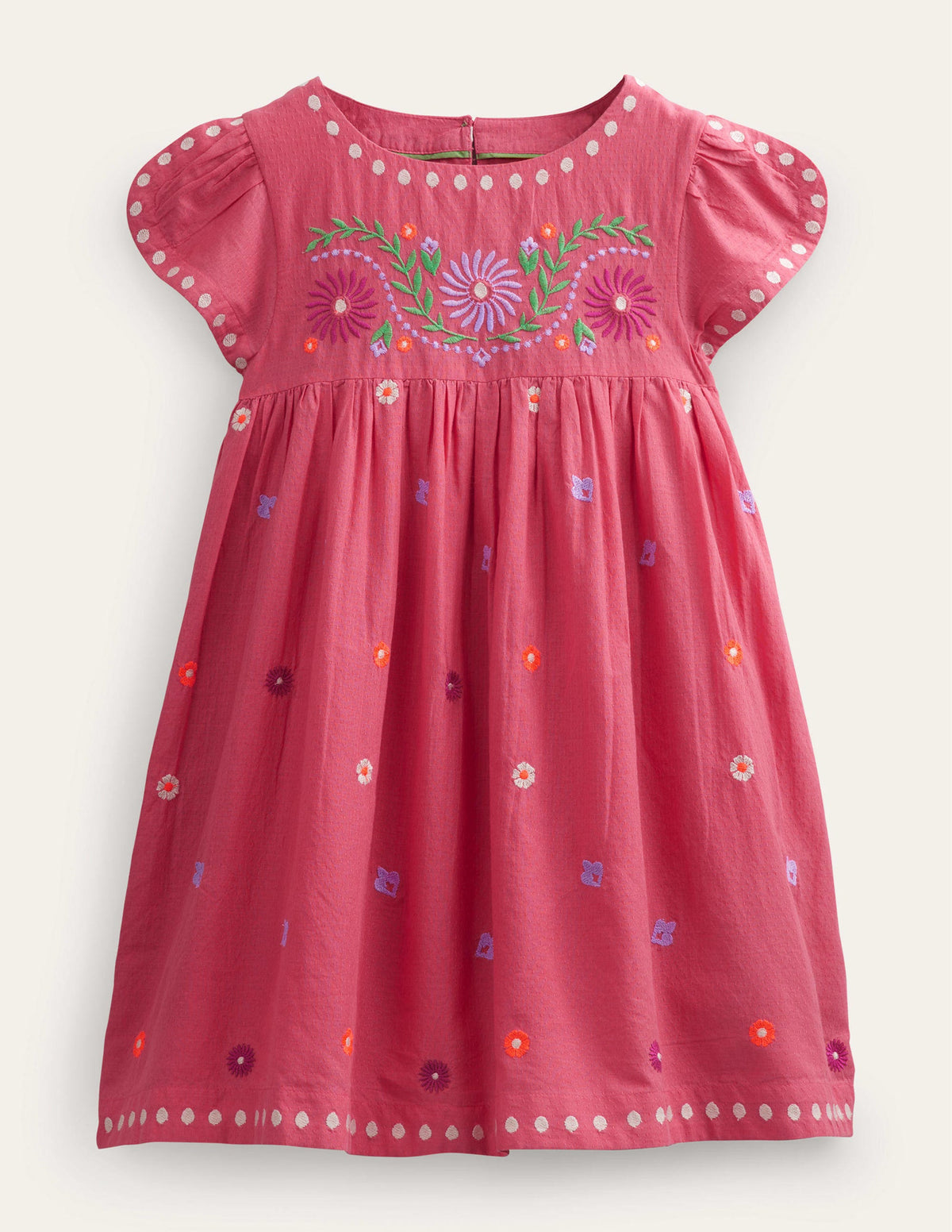 Embroidered Texture Dress-Lollipop-1