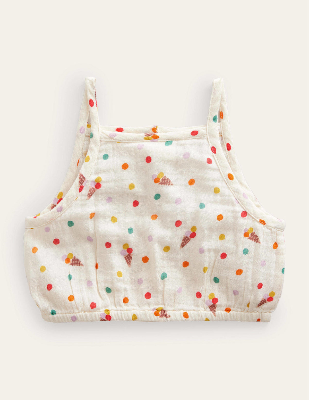 Doublecloth Crop Top-Vanilla Pod Ice Creams - Image 2