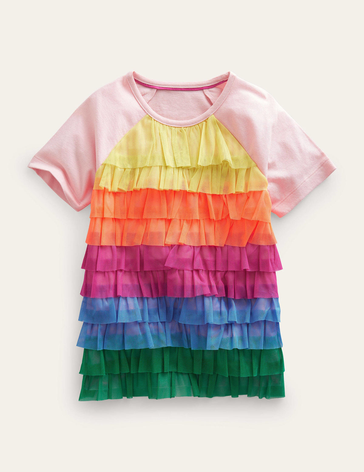 Ruffle Tulle Top-Multi - Image 1