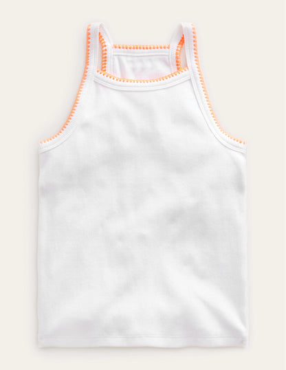 Cut Away Tank-White