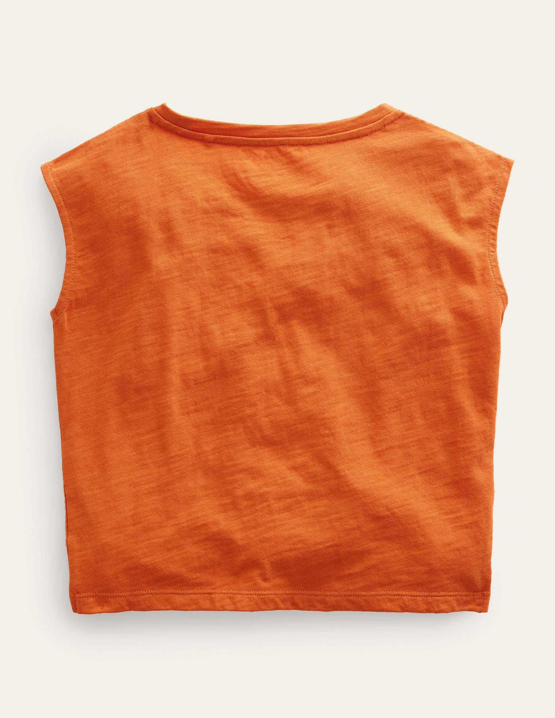 Gathered Front Tee-Kumquat Marl-2