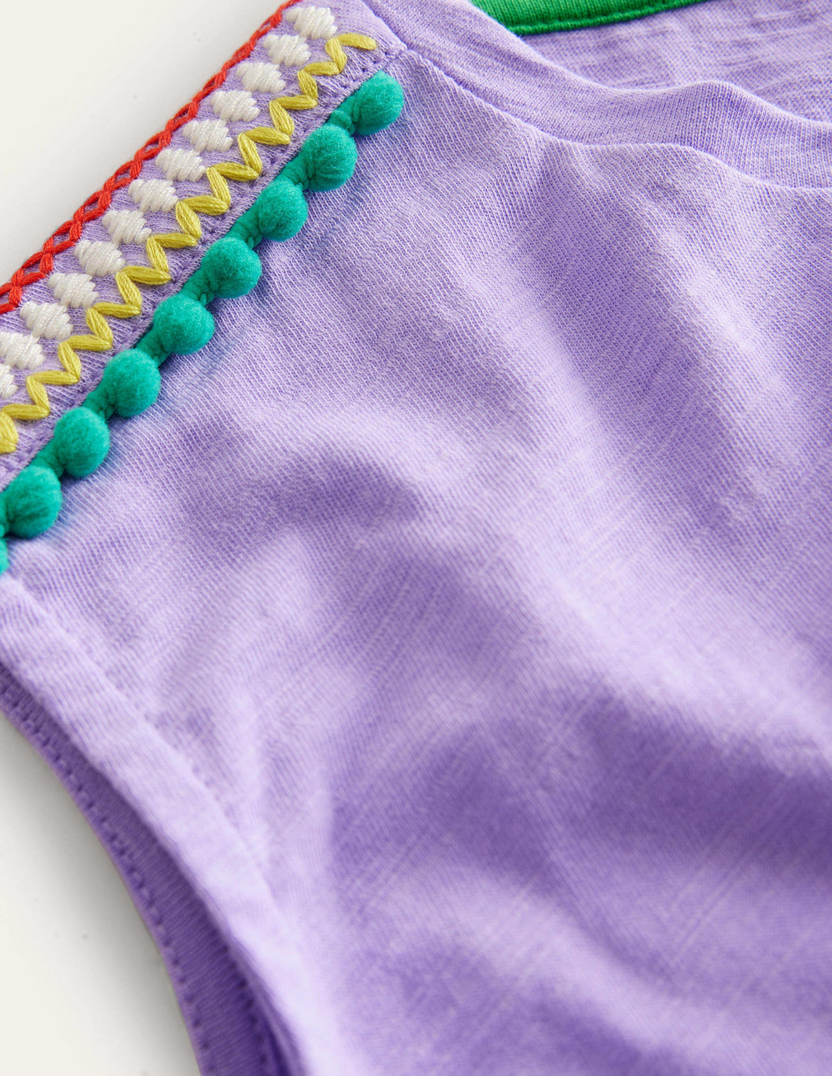 Gathered Front Tee-Pretty Lavender Purple-3