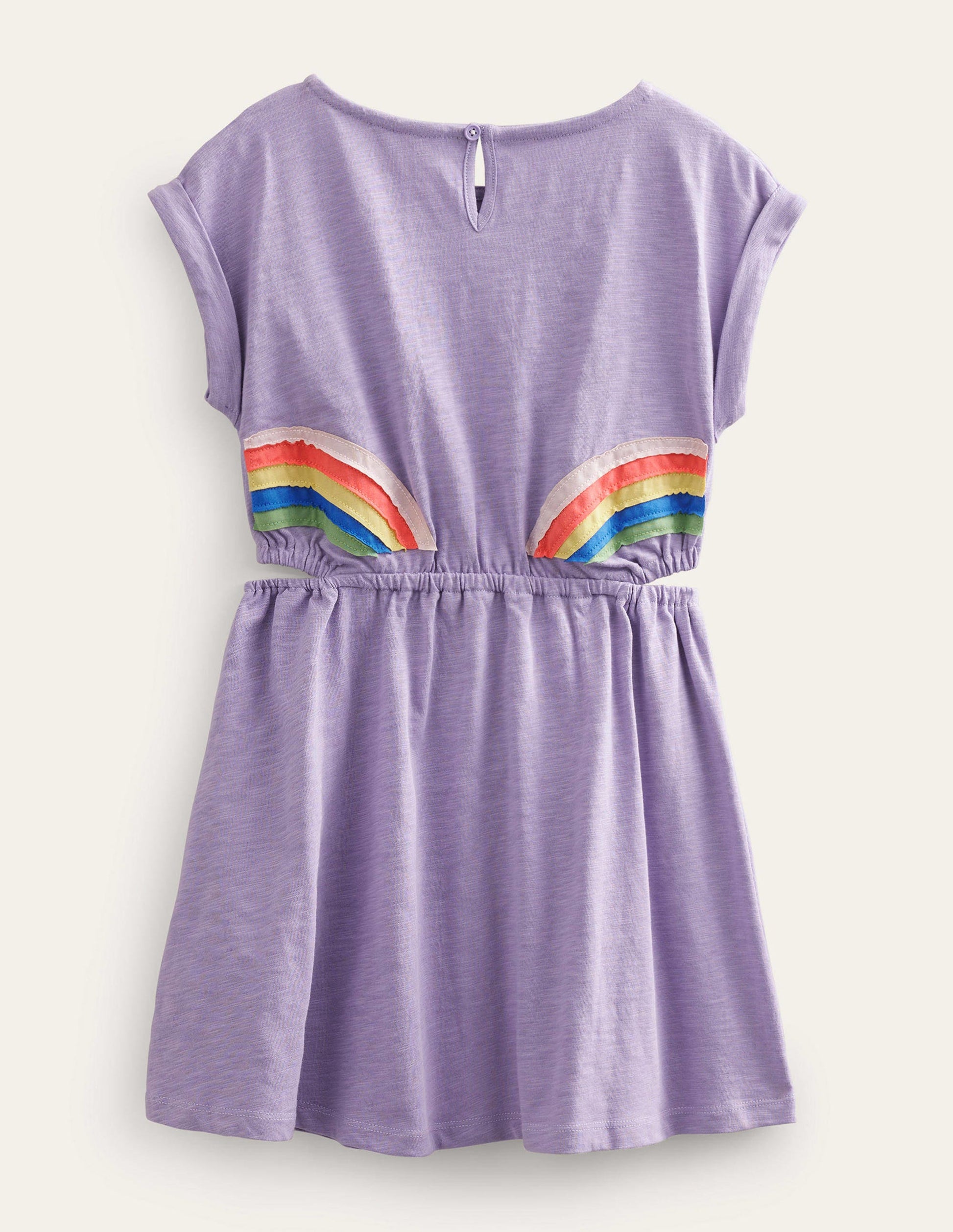 Cut Out Dress-Misty Lavender Rainbow-2