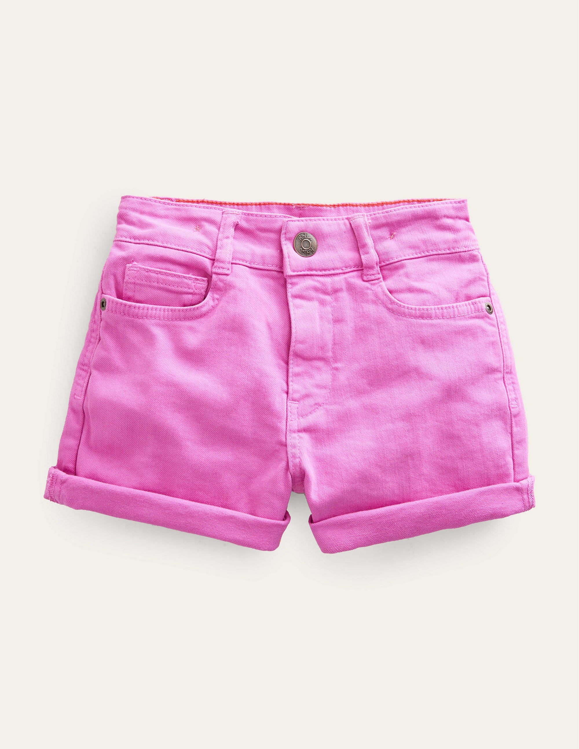 High Waisted Denim Shorts-Tickled Pink - Image 1