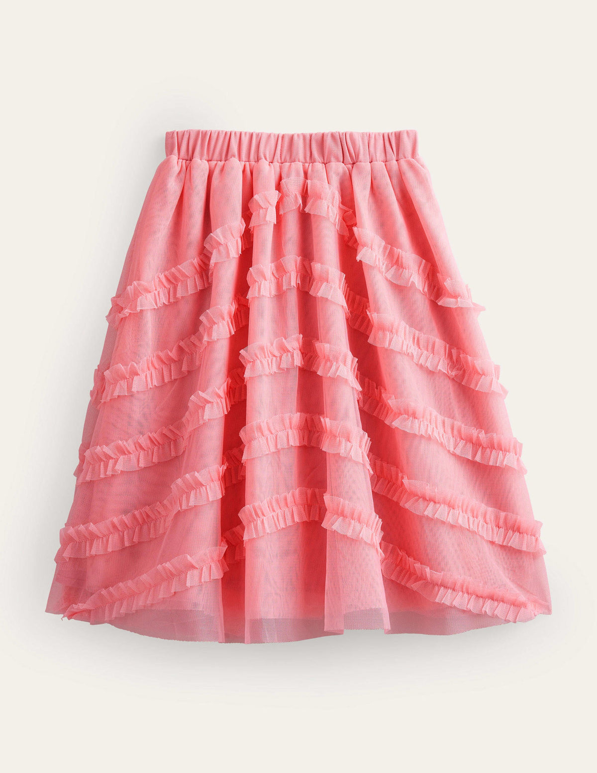 Tulle Midi Occasion Skirt-Boto Pink-1