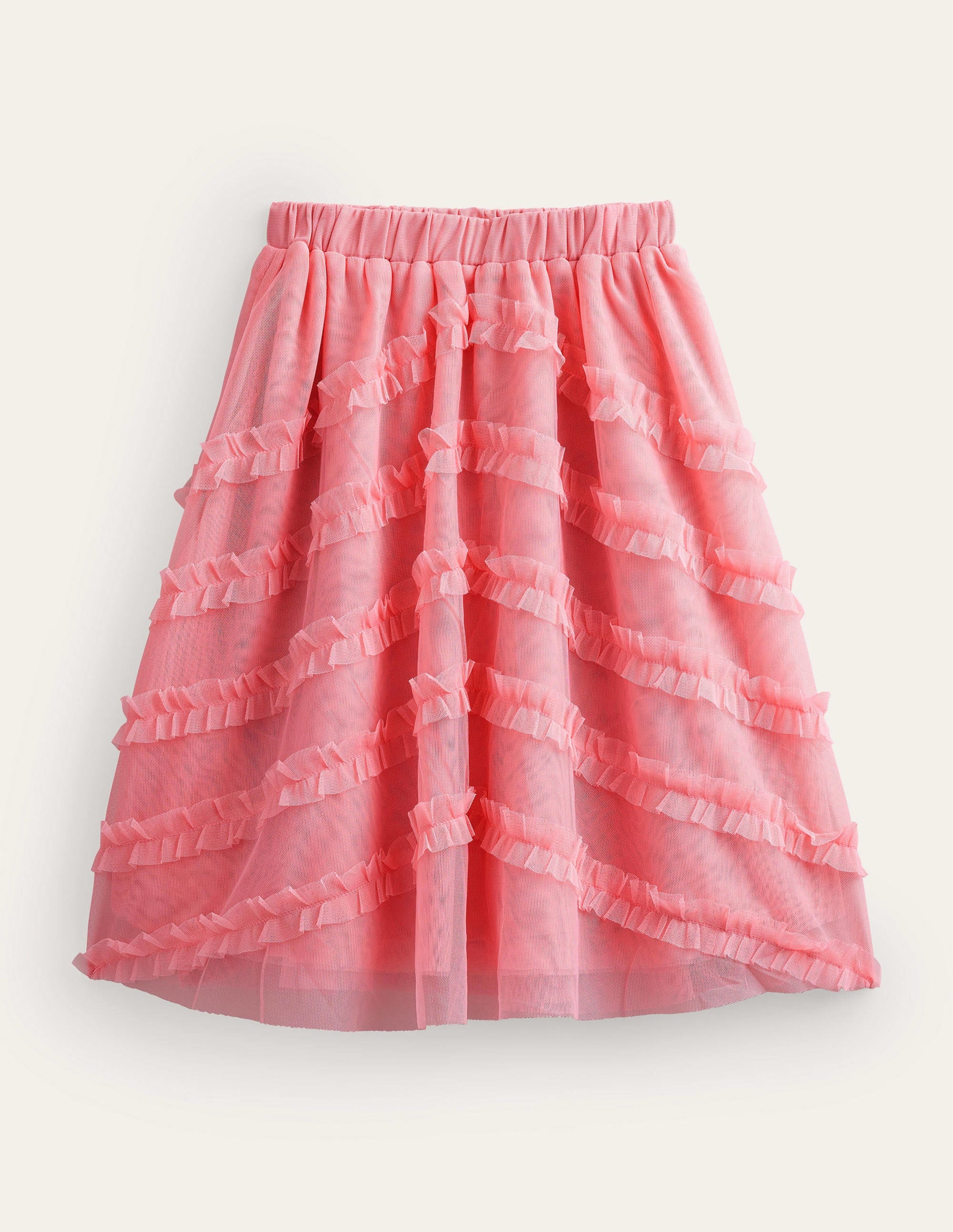Tulle Midi Occasion Skirt-Boto Pink - Image 2