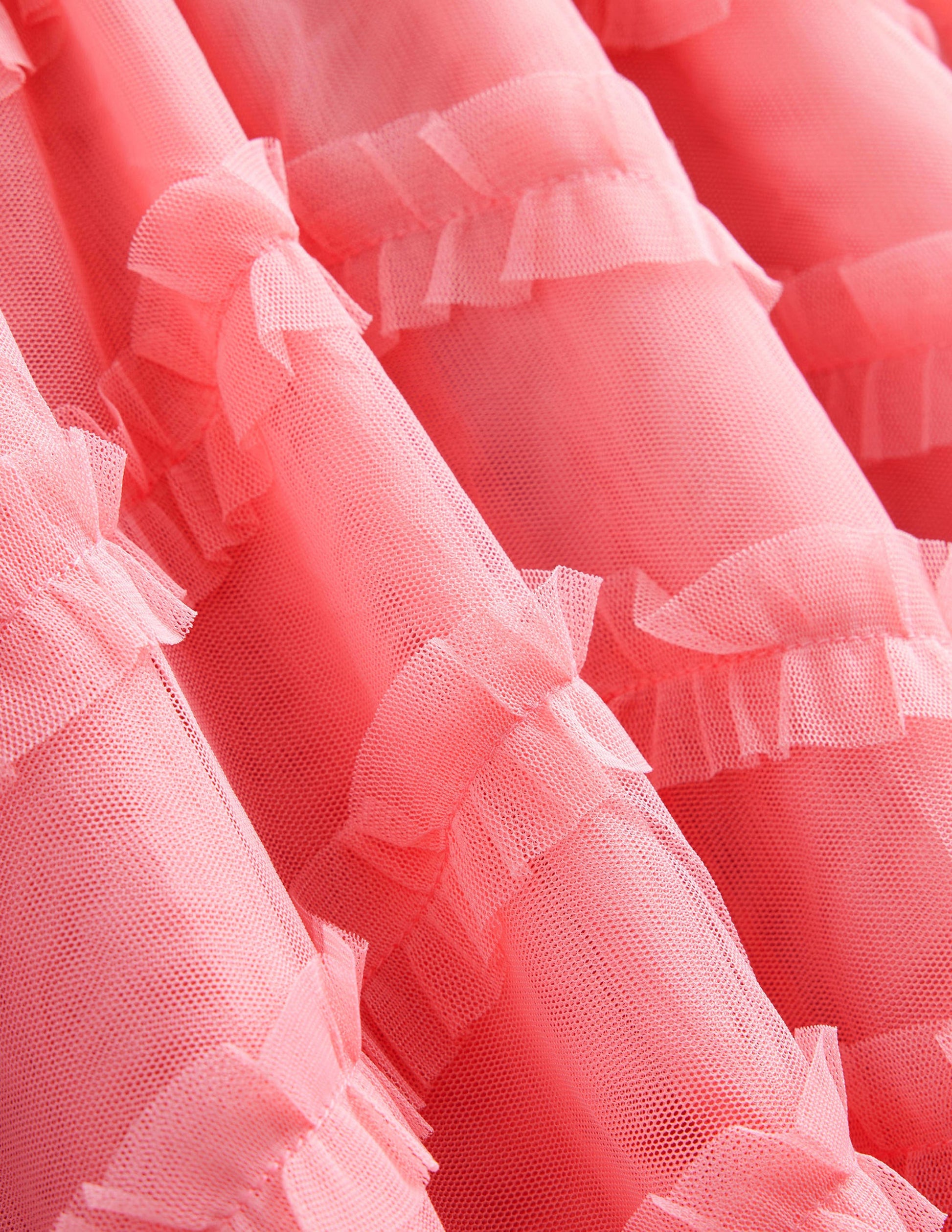 Tulle Midi Occasion Skirt-Boto Pink-3