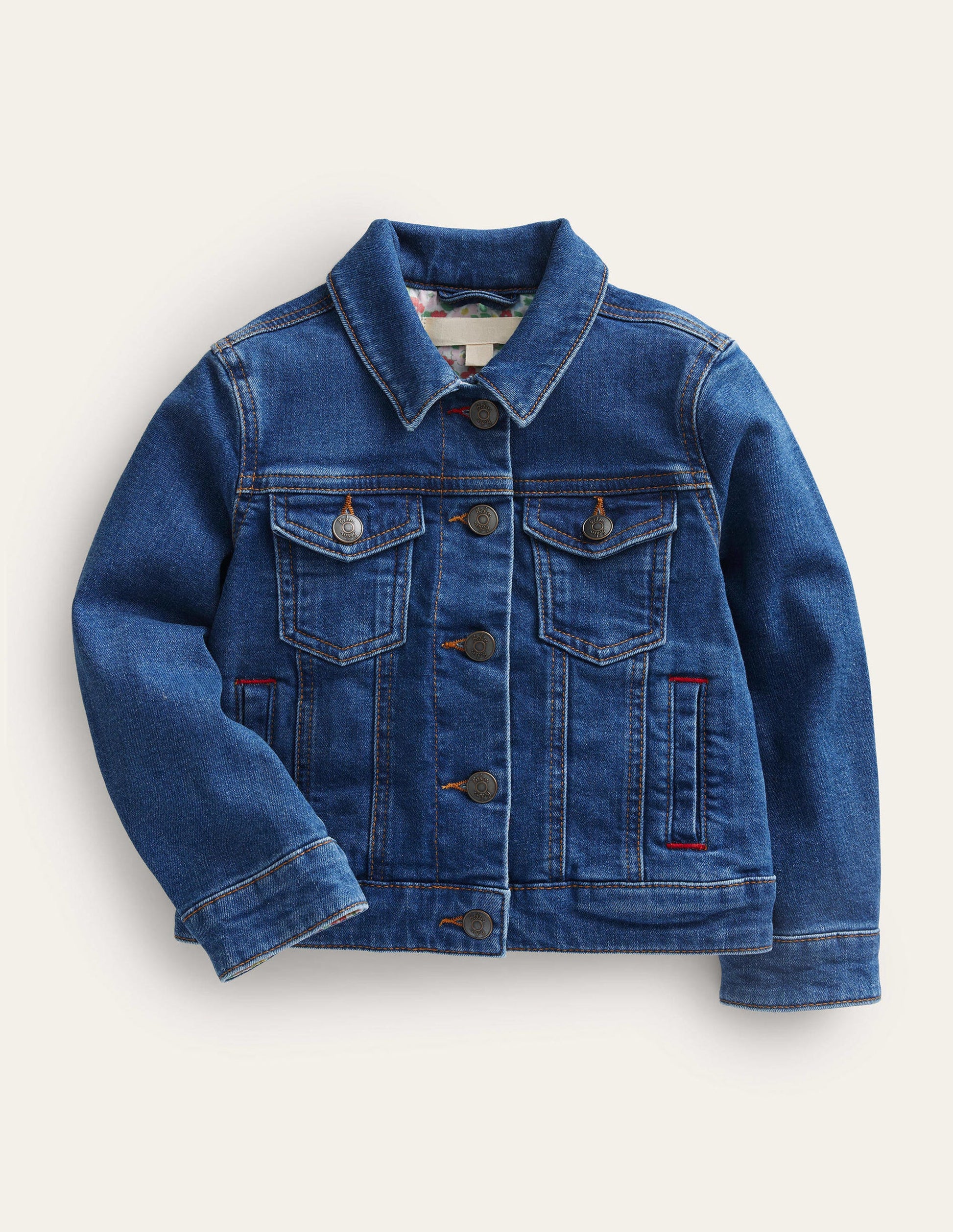 Everyday Denim Jacket-Mid Vintage Denim-1