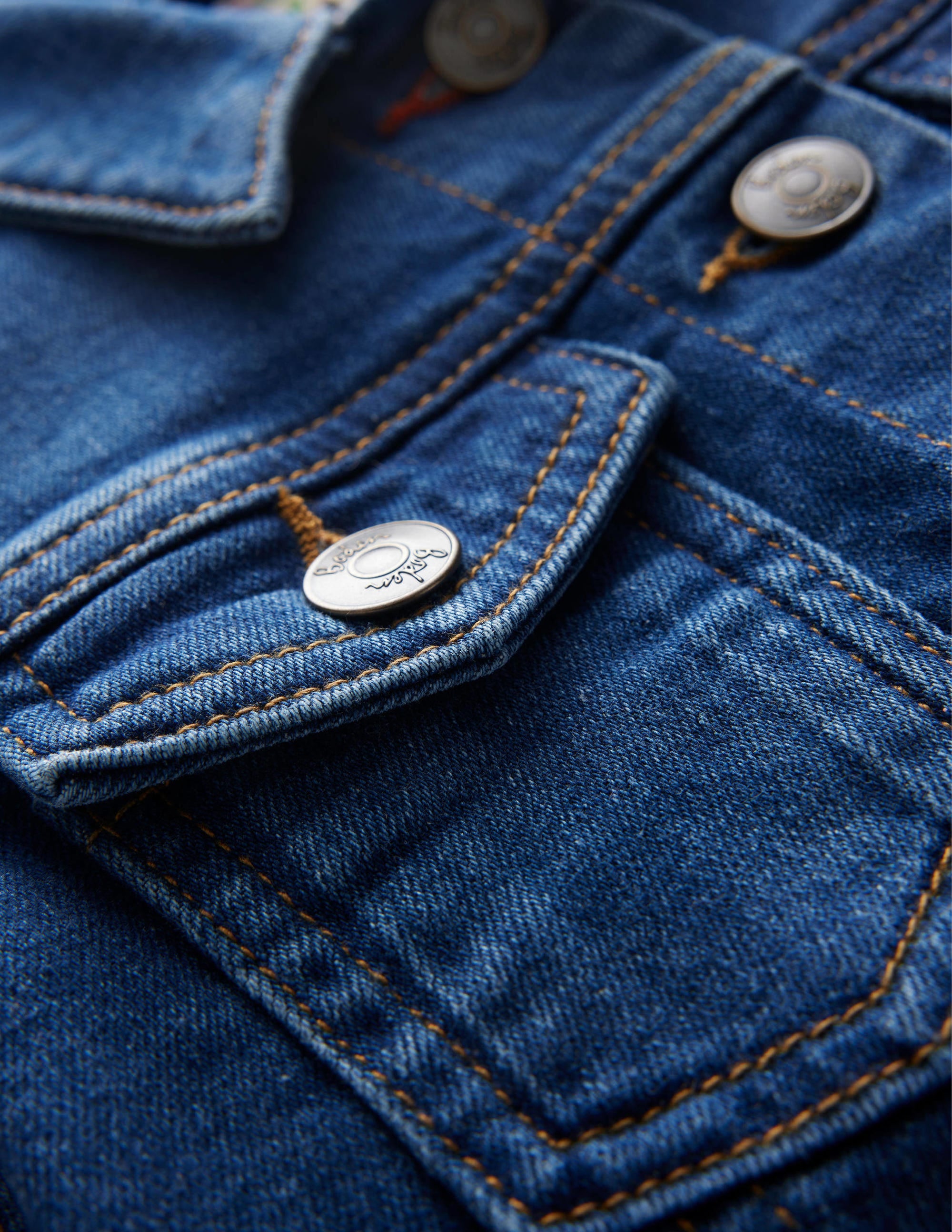 Everyday Denim Jacket-Mid Vintage Denim - Image 3