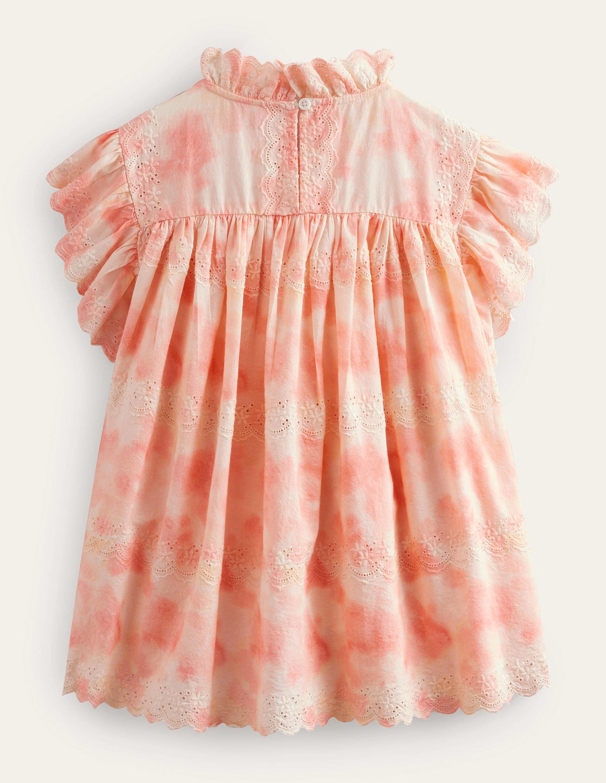 Woven Broderie Top-Pink Tie Dye - Image 2