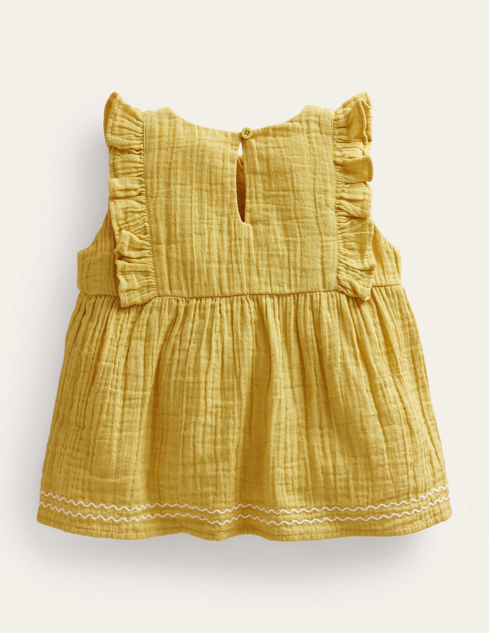 Embroidered Double Cloth Top-Buttercup-2