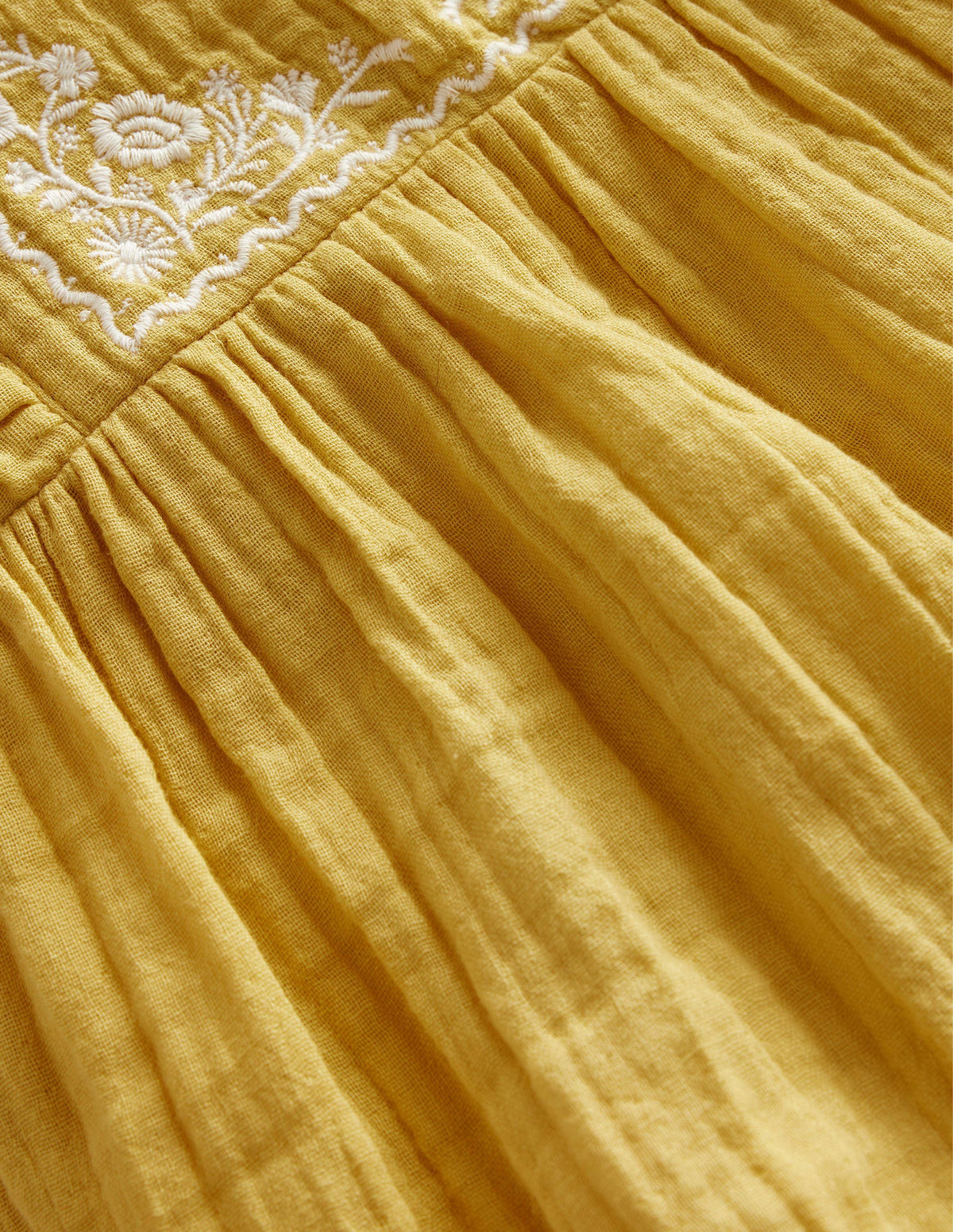 Embroidered Double Cloth Top-Buttercup - Image 3