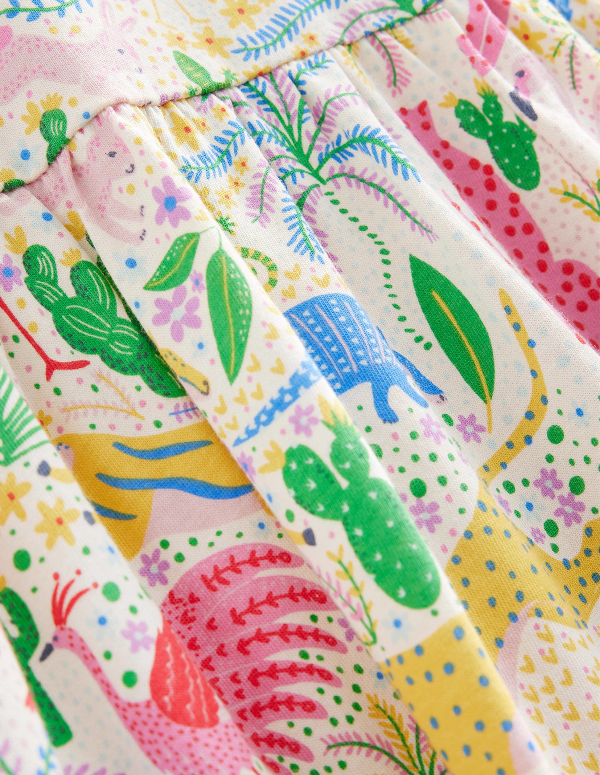 Puff Sleeve Dress-Multi Desert-3