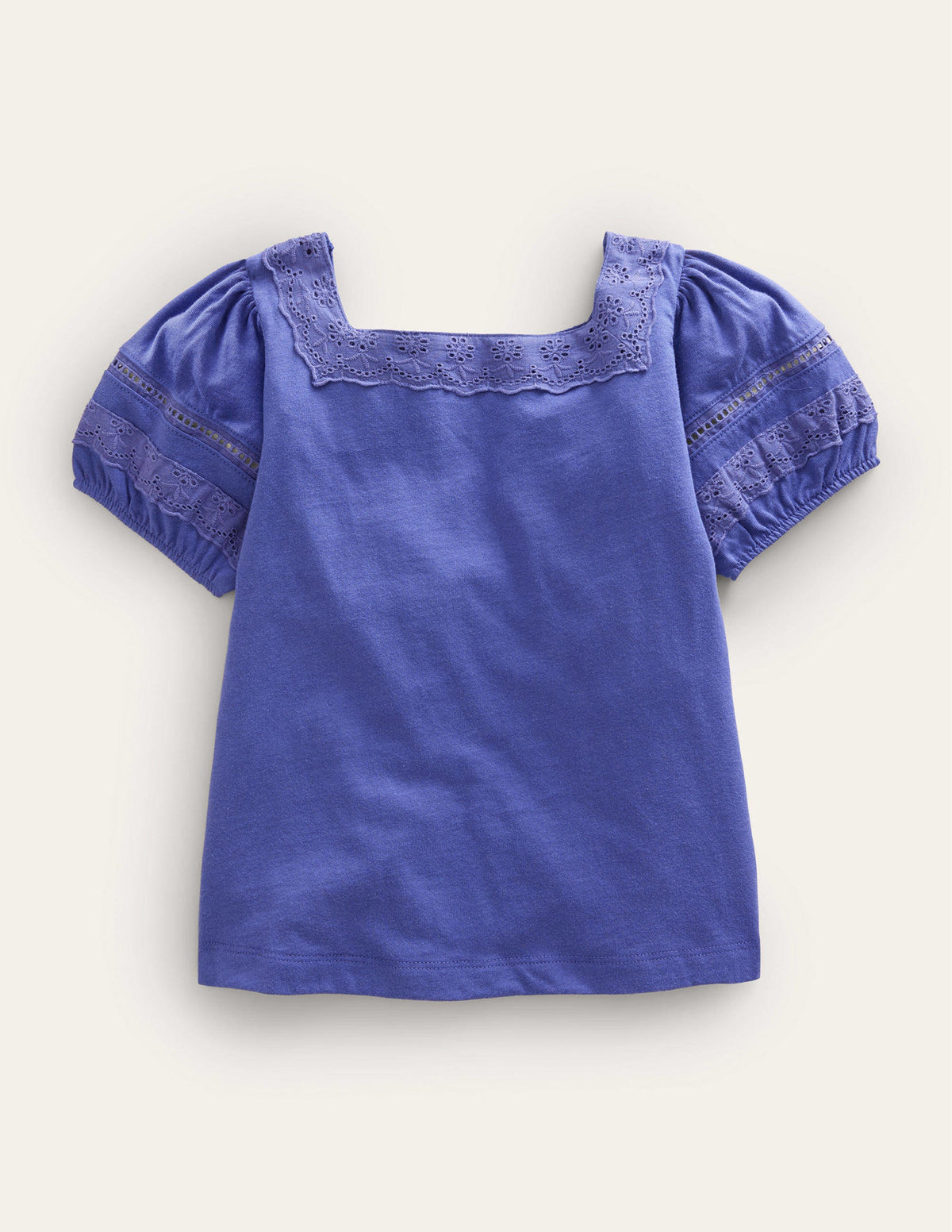 Square Neck Swing Top-Soft Starboard Blue - Image 1