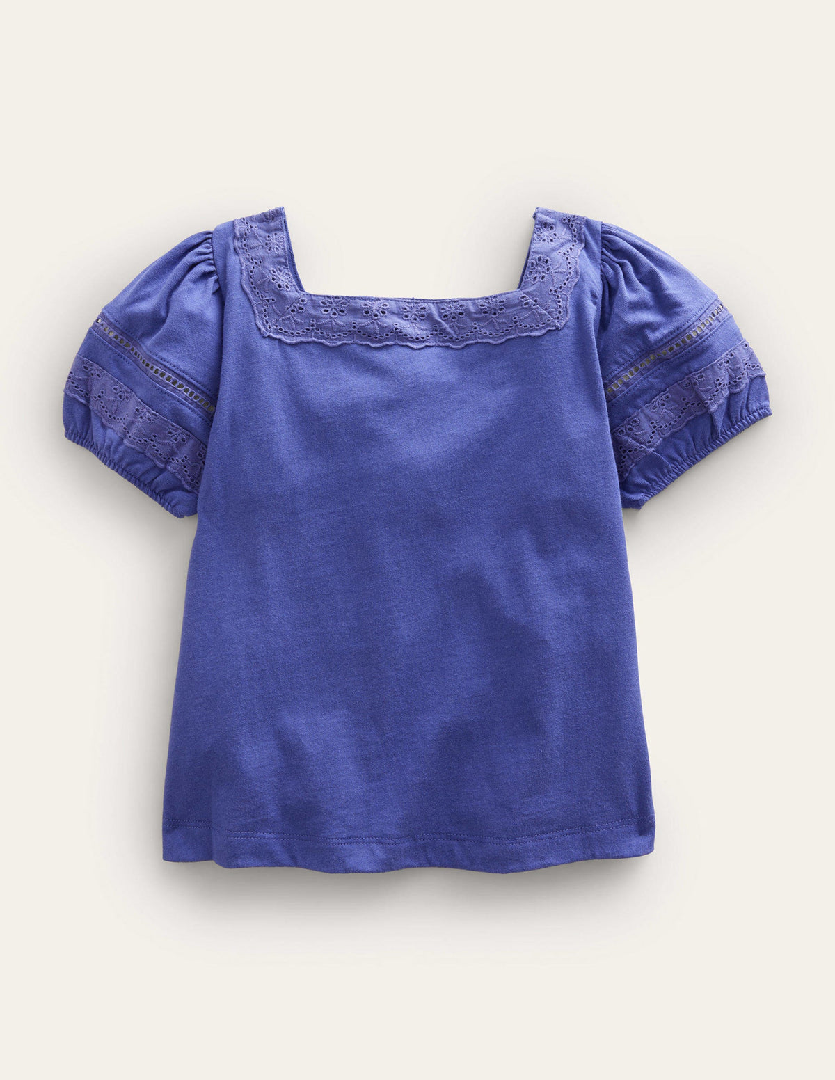 Square Neck Swing Top-Soft Starboard Blue - Image 2