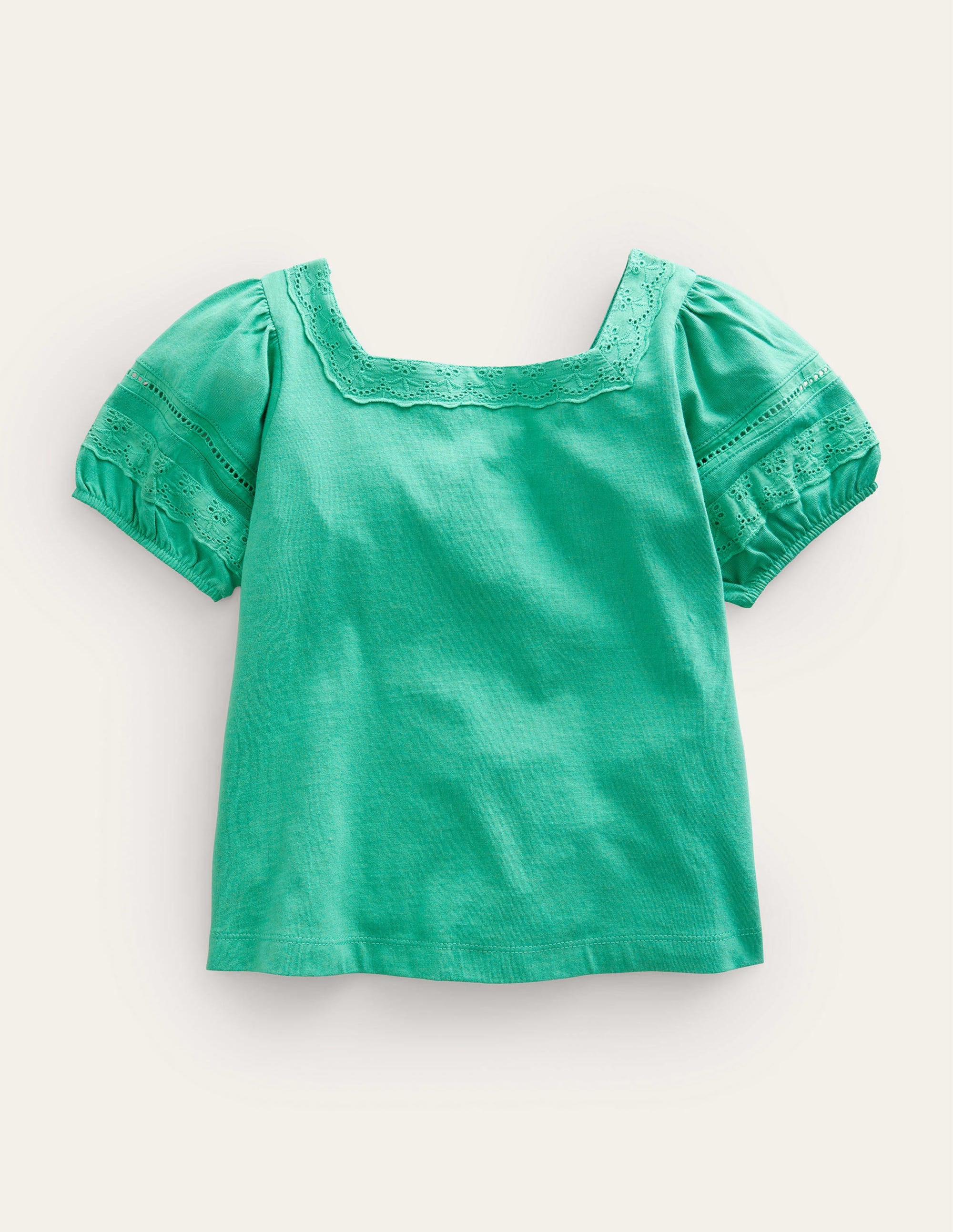 Square Neck Swing Top-Asparagus Green - Image 1