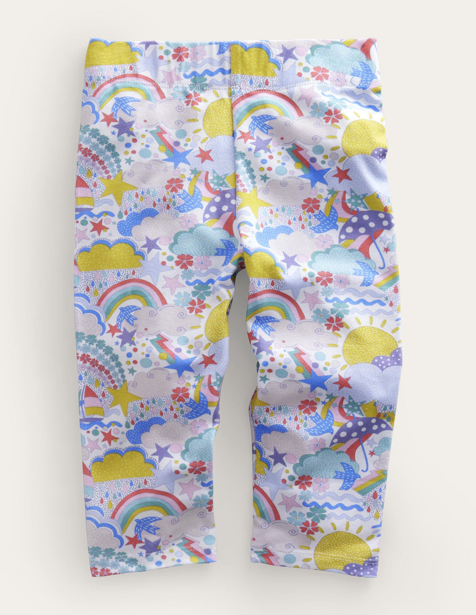 Fun Cropped Leggings-Multi Weather-1