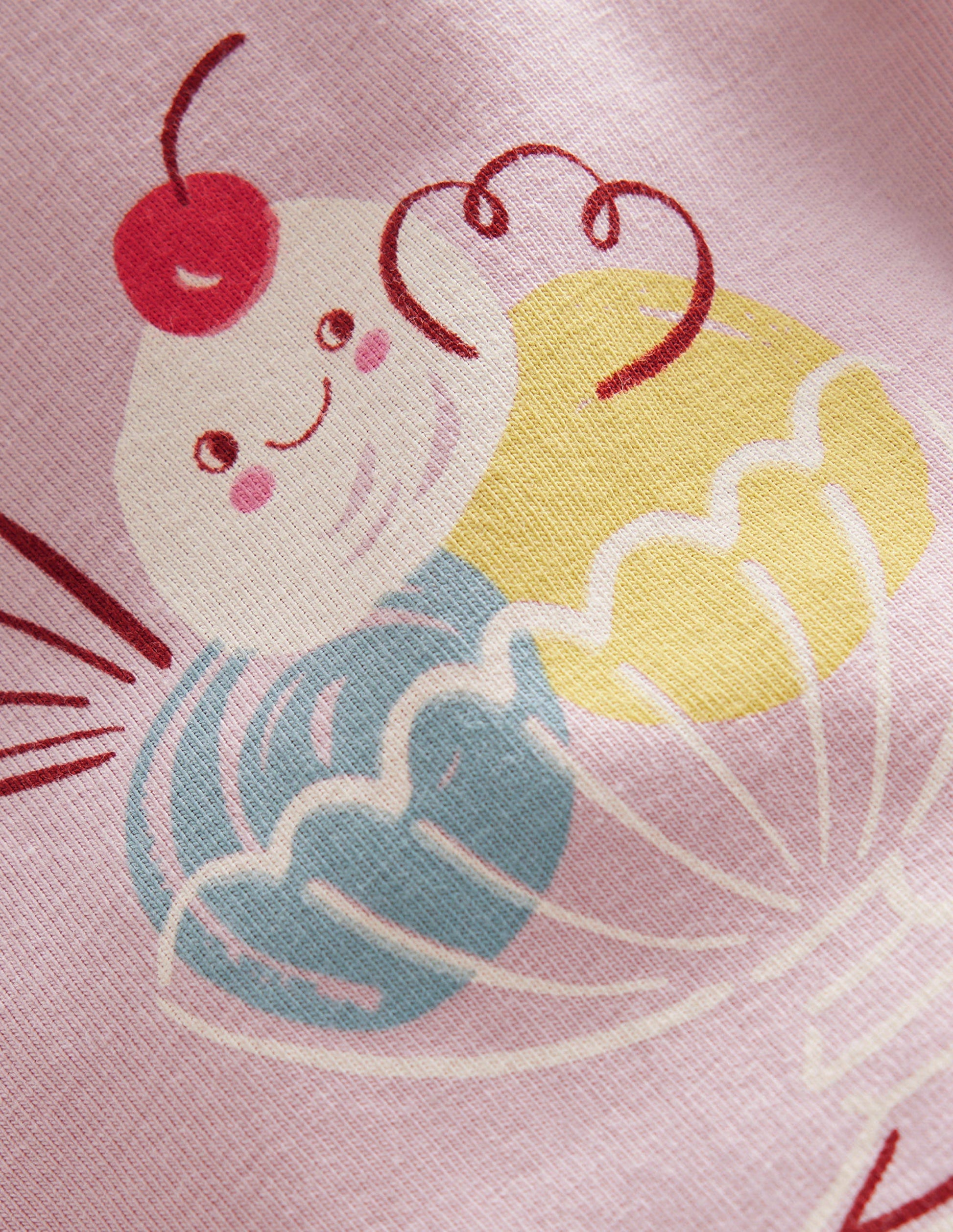 Fun Cropped Leggings-Pink Ice Creams-3