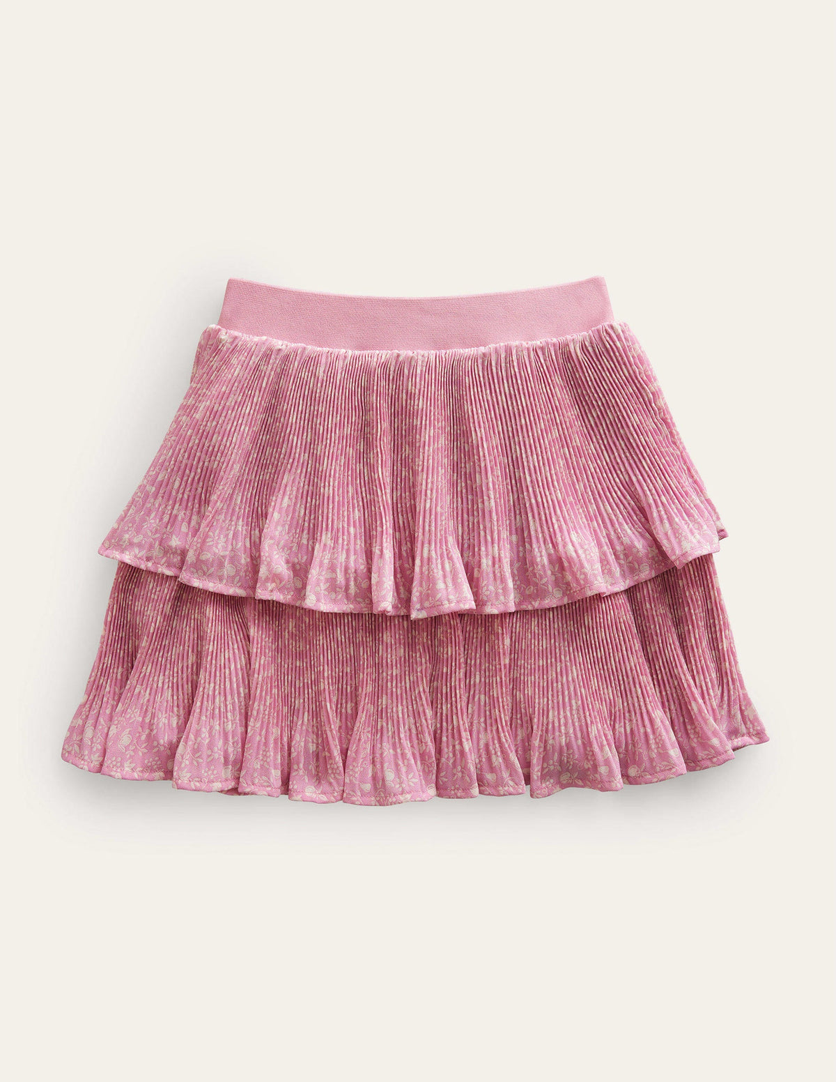 Plisse Mini Skirt-Soft Lavender Orchard-2