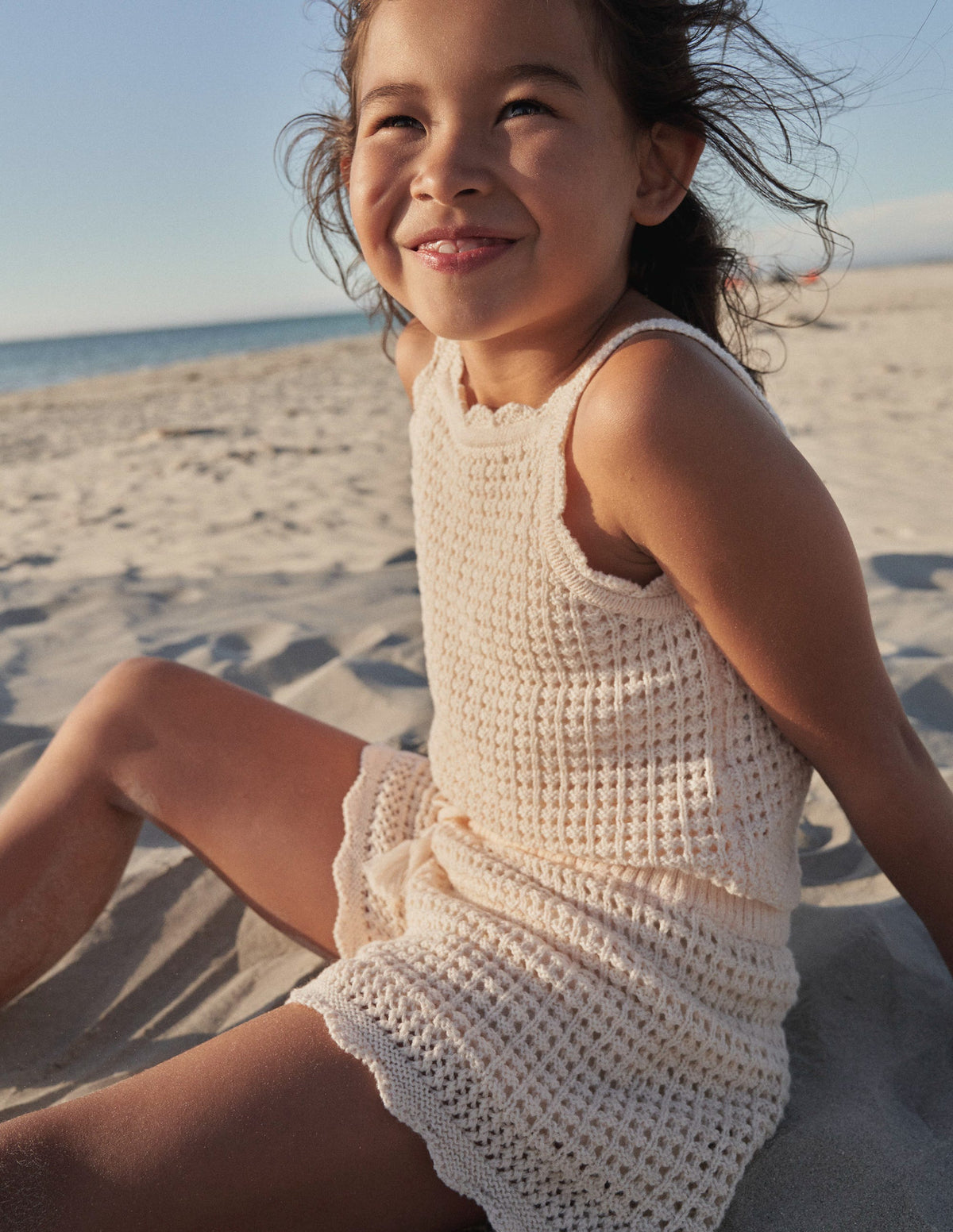 Mock Crochet Top-Dorset Cream - Image 4
