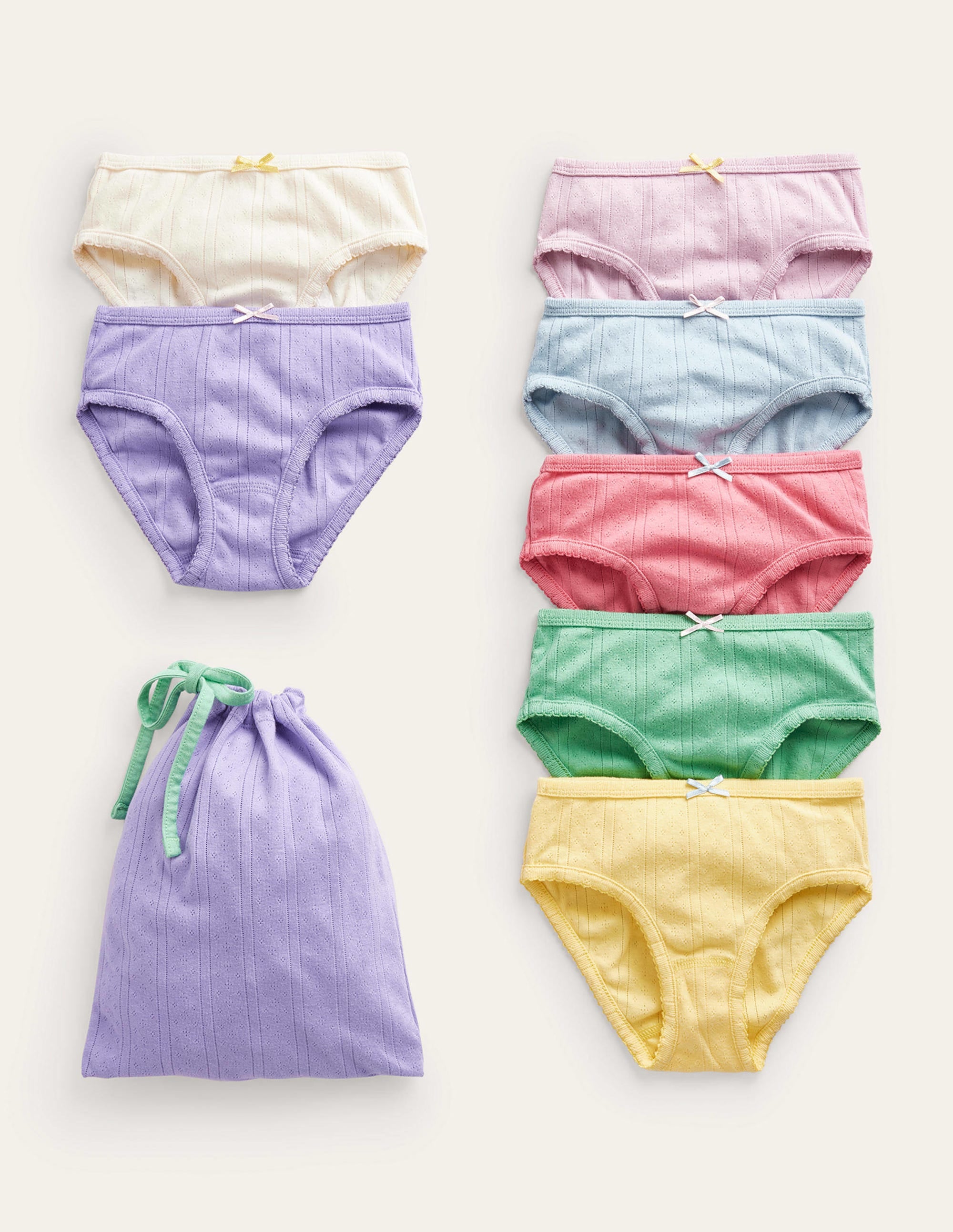 7 Pack Underwear-Multi Pointelle - Image 1
