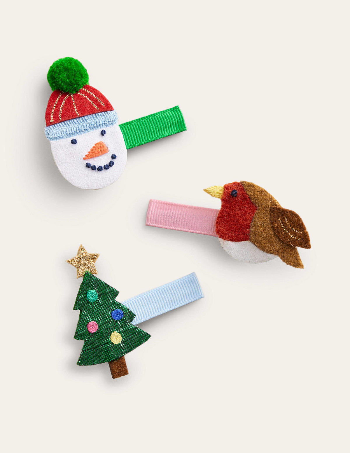 Hair Clips 3 Pack-Festive - Image 1