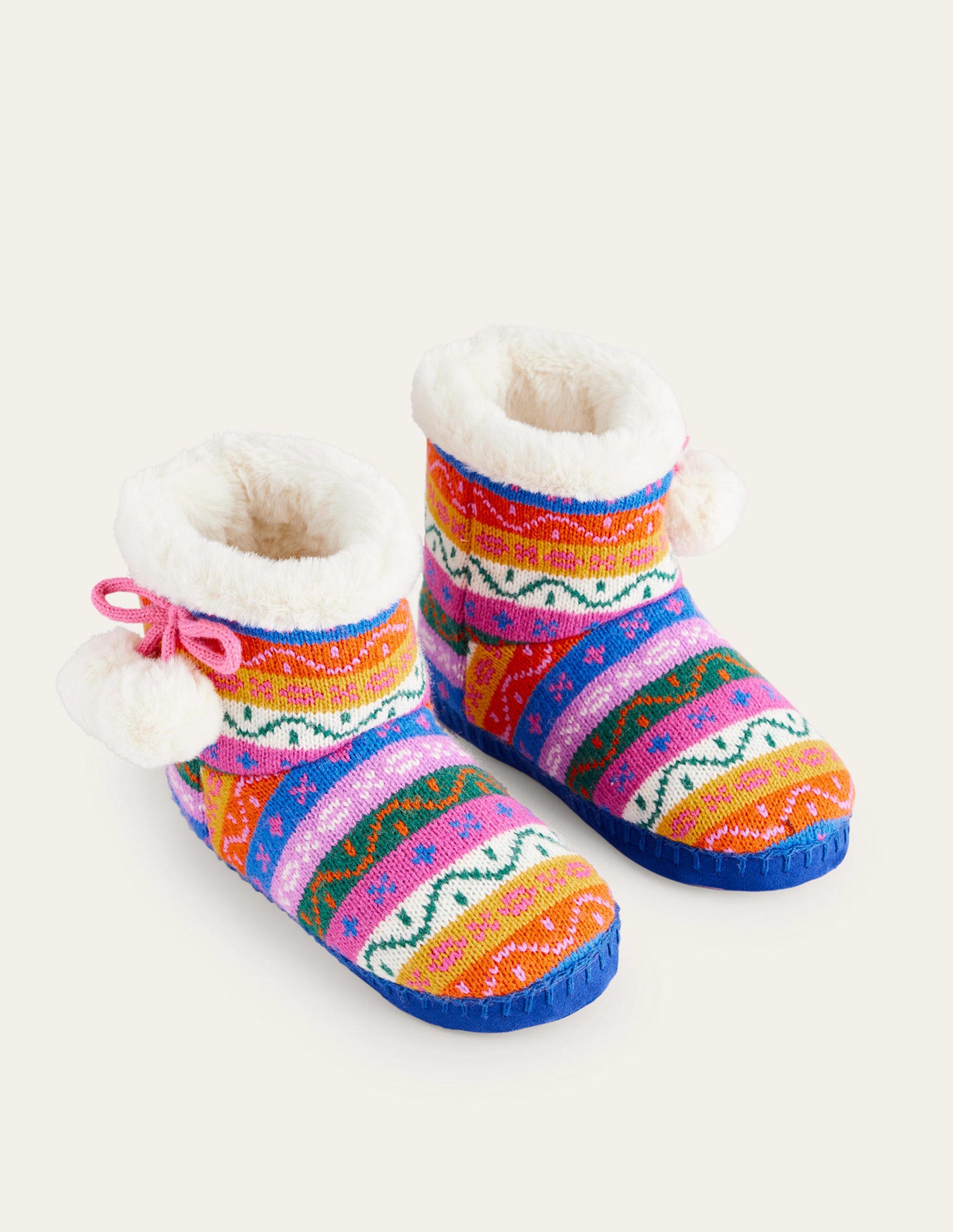 Slipper Boots-Multi Stripe-2