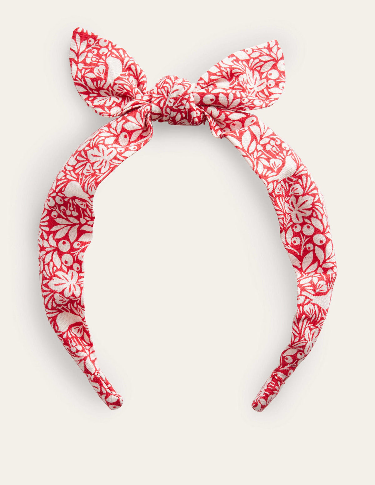 Bow Headband-Rockabilly Red Robins - Image 1